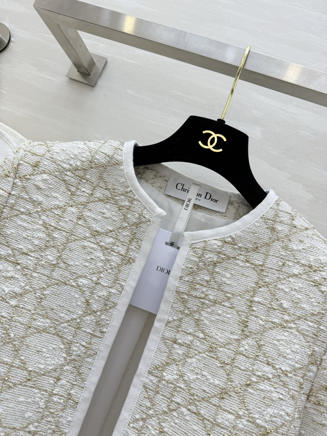 #DIO♡²⁶新款 新贵千金小姐姐优雅穿搭 藤格纹金线粗花呢外套 高品质定制 现货首发size：36/3