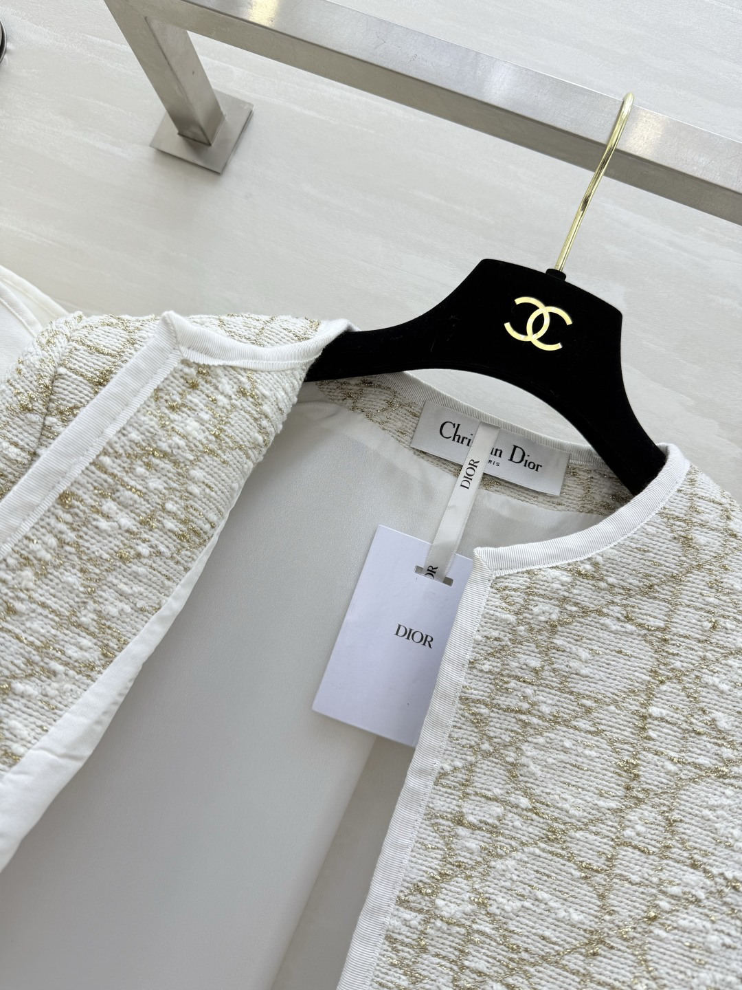 #DIO♡²⁶新款 新贵千金小姐姐优雅穿搭 藤格纹金线粗花呢外套 高品质定制 现货首发size：36/3