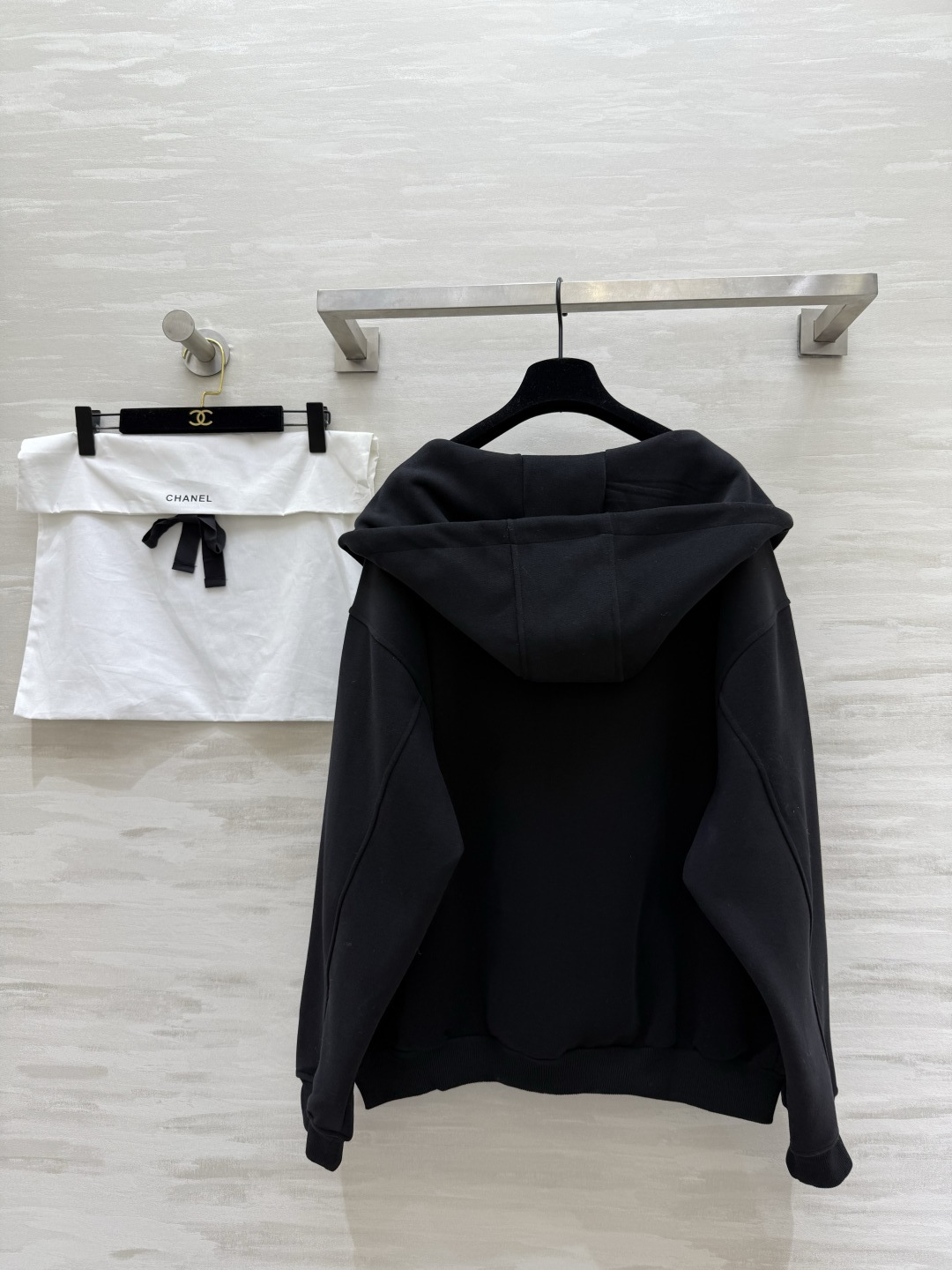 #Chane♡新款 中古系列 连帽卫衣外套 高品质定制 现货首发size：36/38/40（）