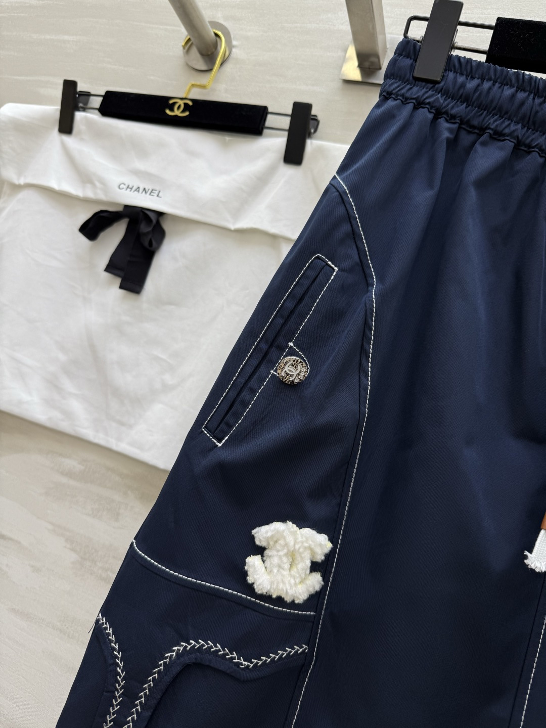 #Chane♡新款 中古系列 牛仔半裙 高品质 现货首发size：36/38/40（38码弹力腰围：72