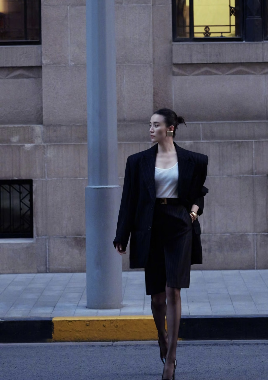 #ysl新款 西服半裙 高品质定制 现货首发size：S/M/L/XL（s码腰围：68，裙长：57）