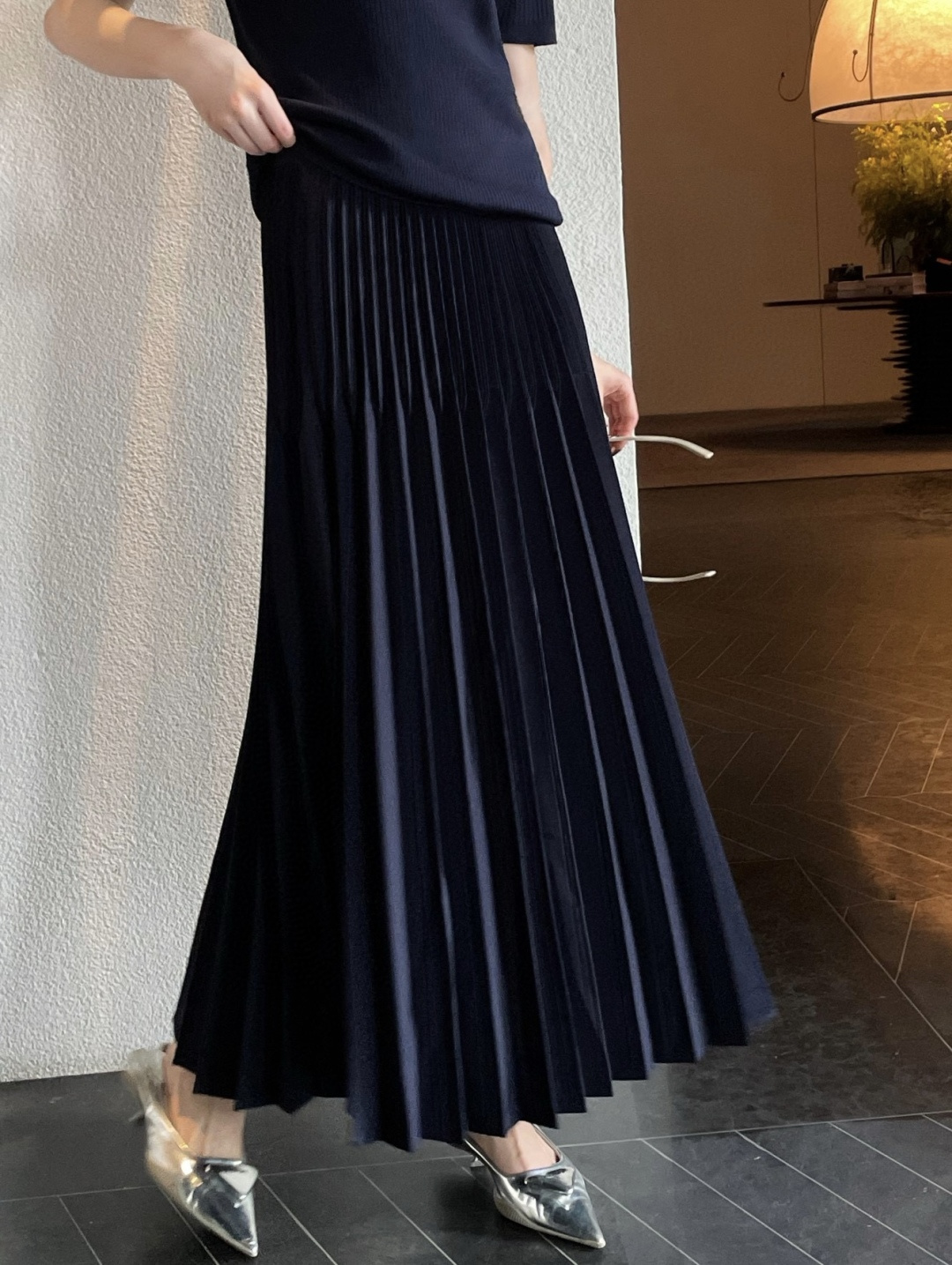 #DIO♡新款 哑光百褶压褶半裙 优雅大方 重工艺高温压褶 高品质定制 现货首发size：S/M/L/X