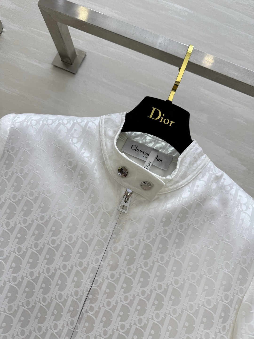 #DIO♡提花醋酸夹克外套 时髦高级 定制进口提花醋酸面料 立体剪裁版型 高品质 现货首发size：36