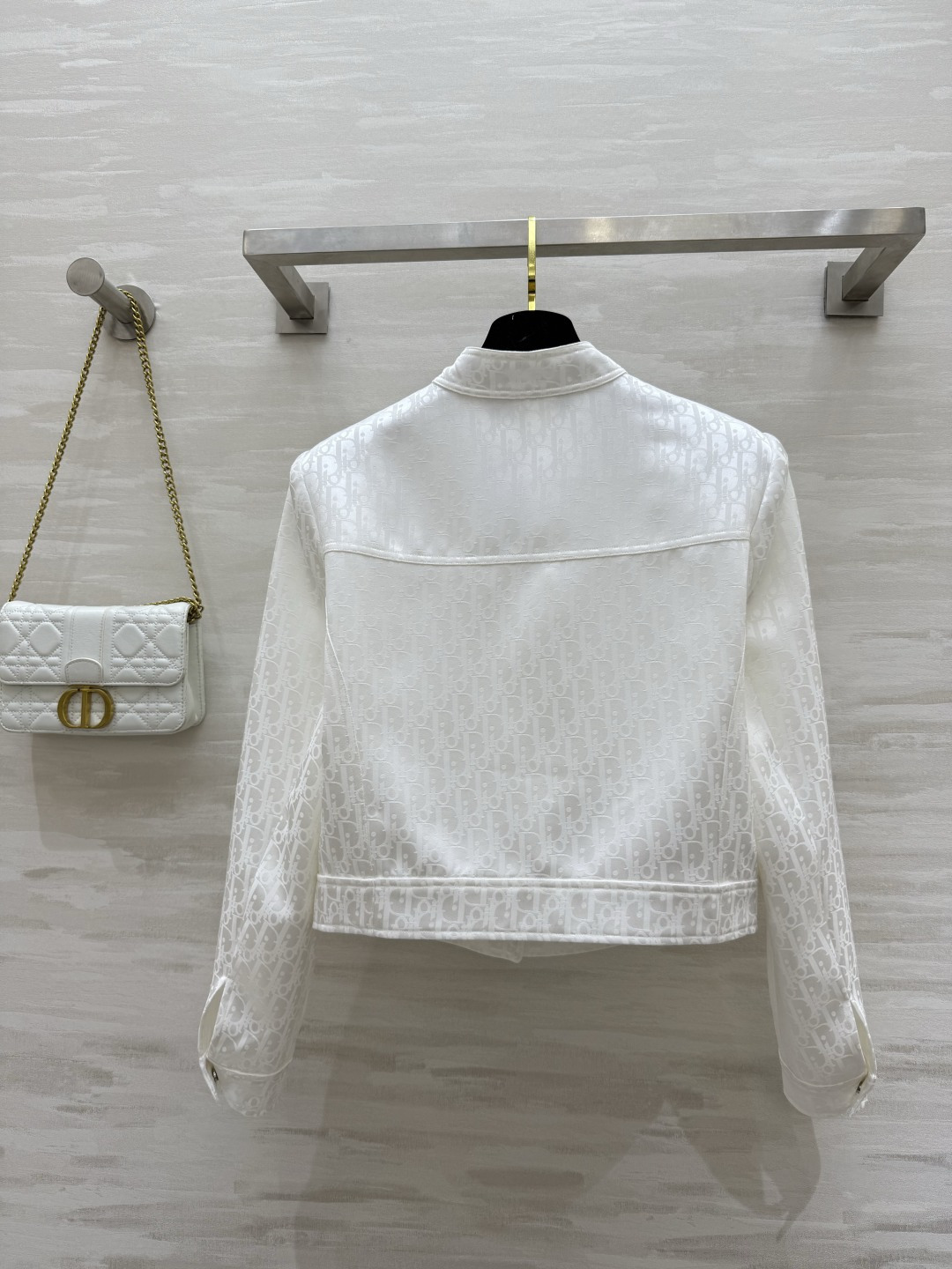 #DIO♡提花醋酸夹克外套 时髦高级 定制进口提花醋酸面料 立体剪裁版型 高品质 现货首发size：36