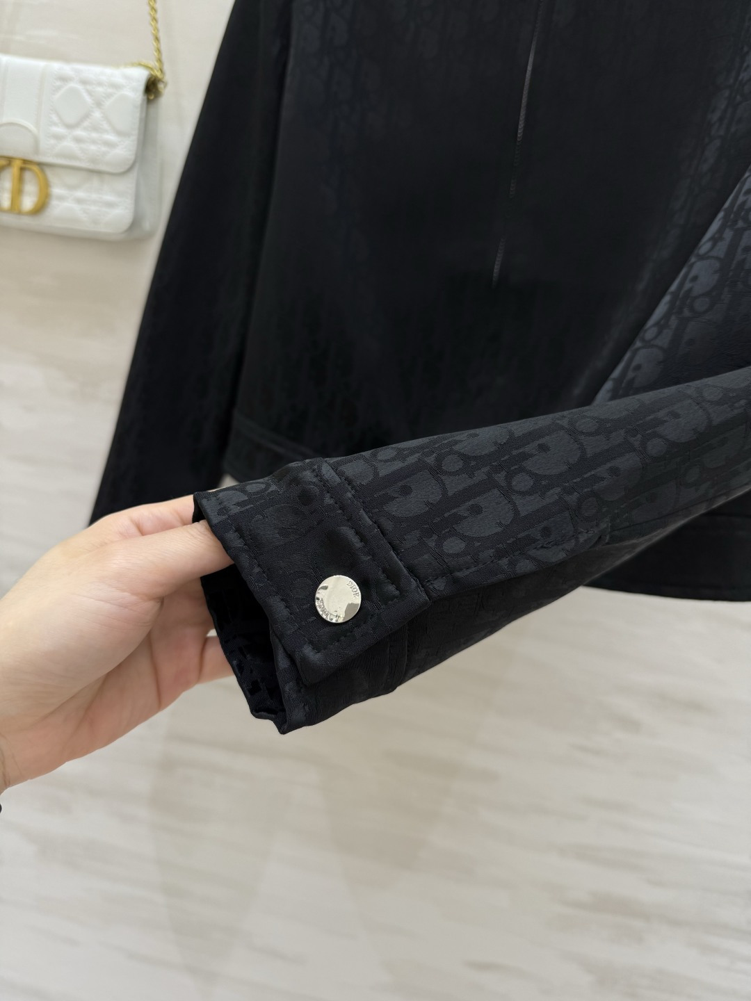 #DIO♡提花醋酸夹克外套 时髦高级 定制进口提花醋酸面料 立体剪裁版型 高品质 现货首发size：36