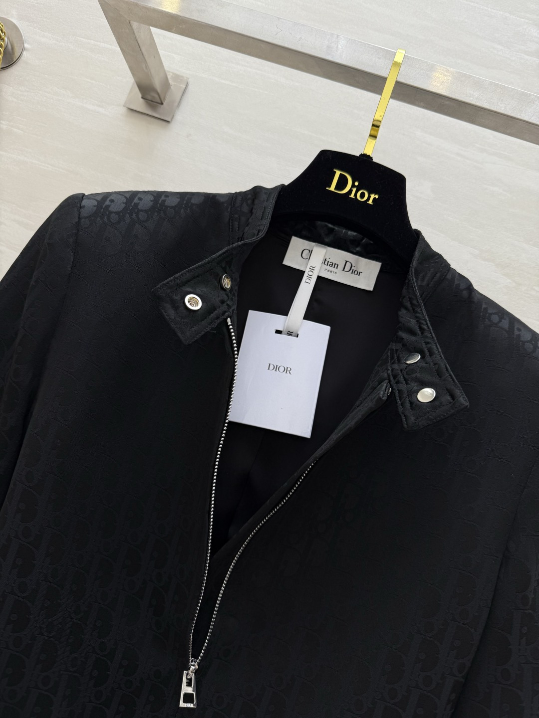 #DIO♡提花醋酸夹克外套 时髦高级 定制进口提花醋酸面料 立体剪裁版型 高品质 现货首发size：36