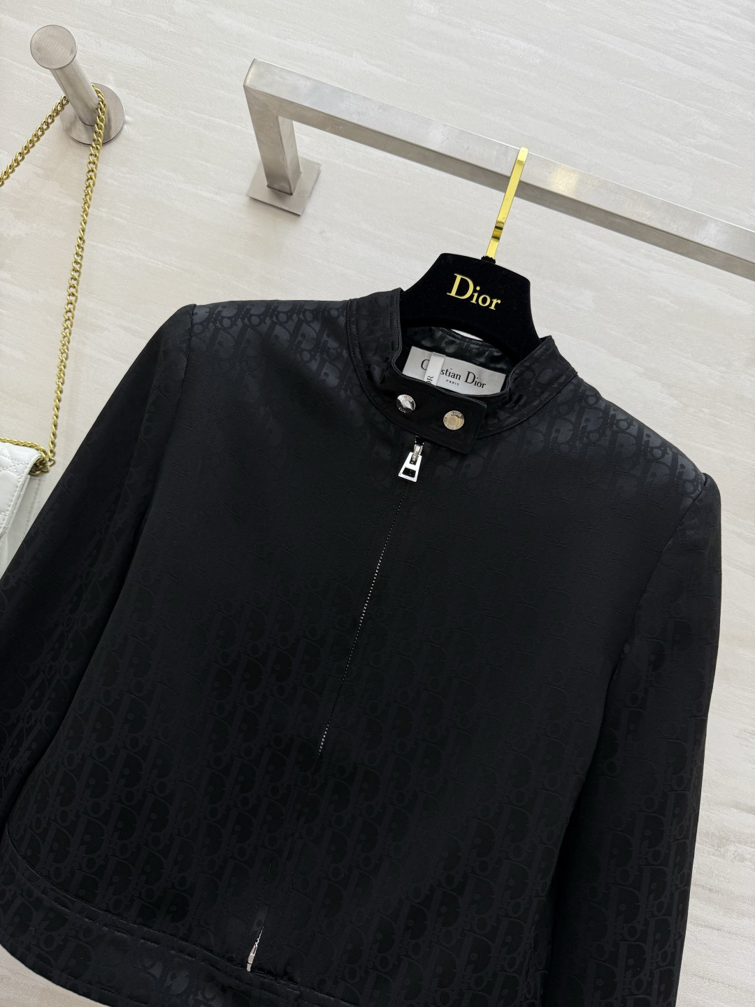 #DIO♡提花醋酸夹克外套 时髦高级 定制进口提花醋酸面料 立体剪裁版型 高品质 现货首发size：36