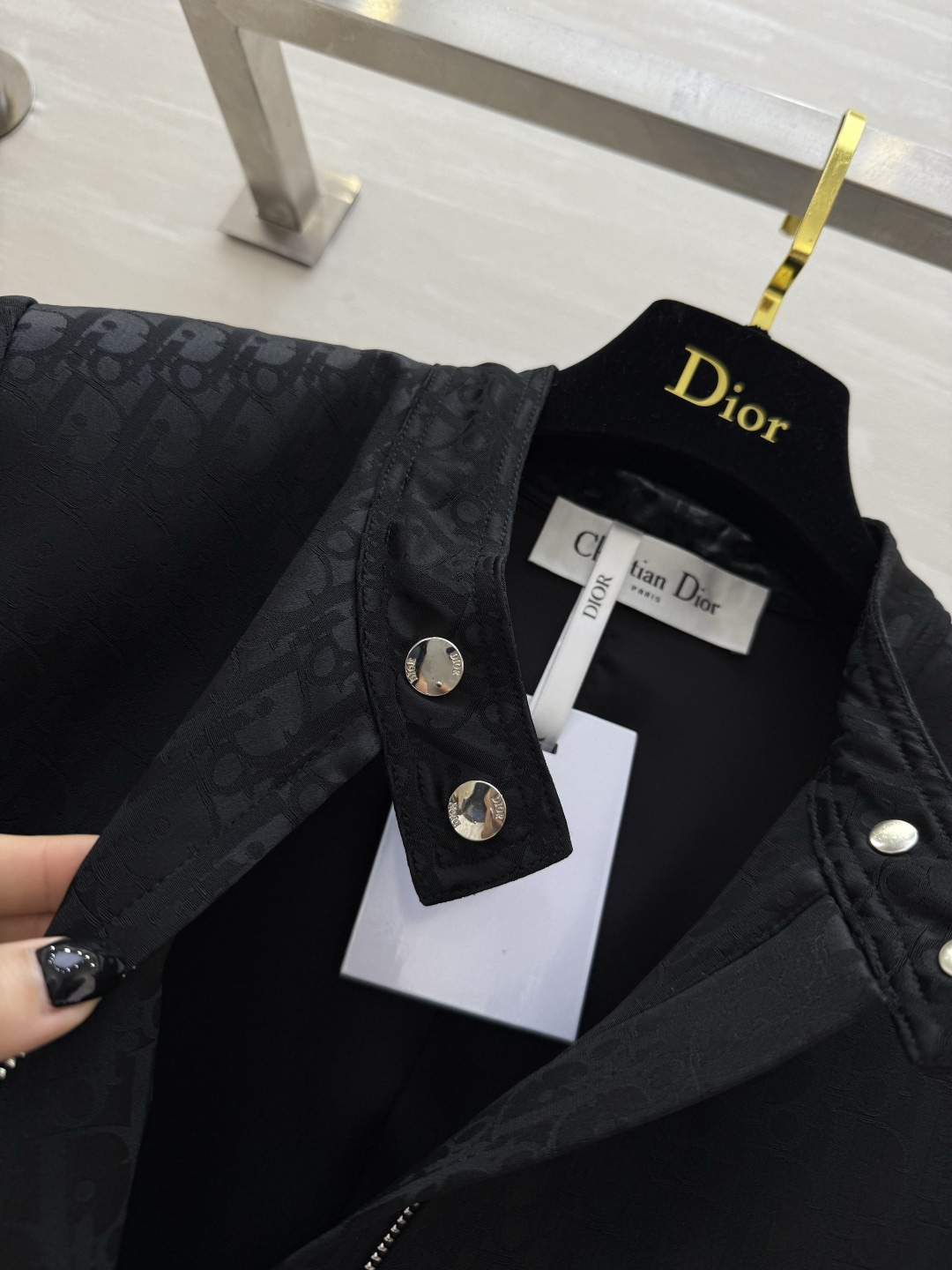 #DIO♡提花醋酸夹克外套 时髦高级 定制进口提花醋酸面料 立体剪裁版型 高品质 现货首发size：36