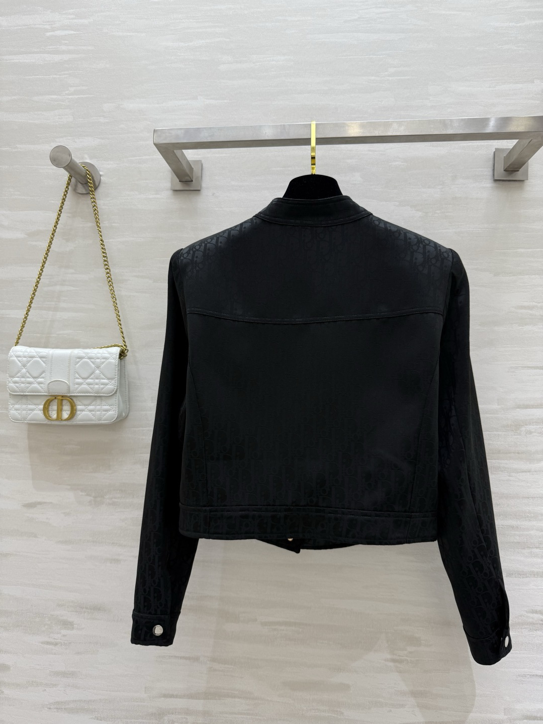 #DIO♡提花醋酸夹克外套 时髦高级 定制进口提花醋酸面料 立体剪裁版型 高品质 现货首发size：36