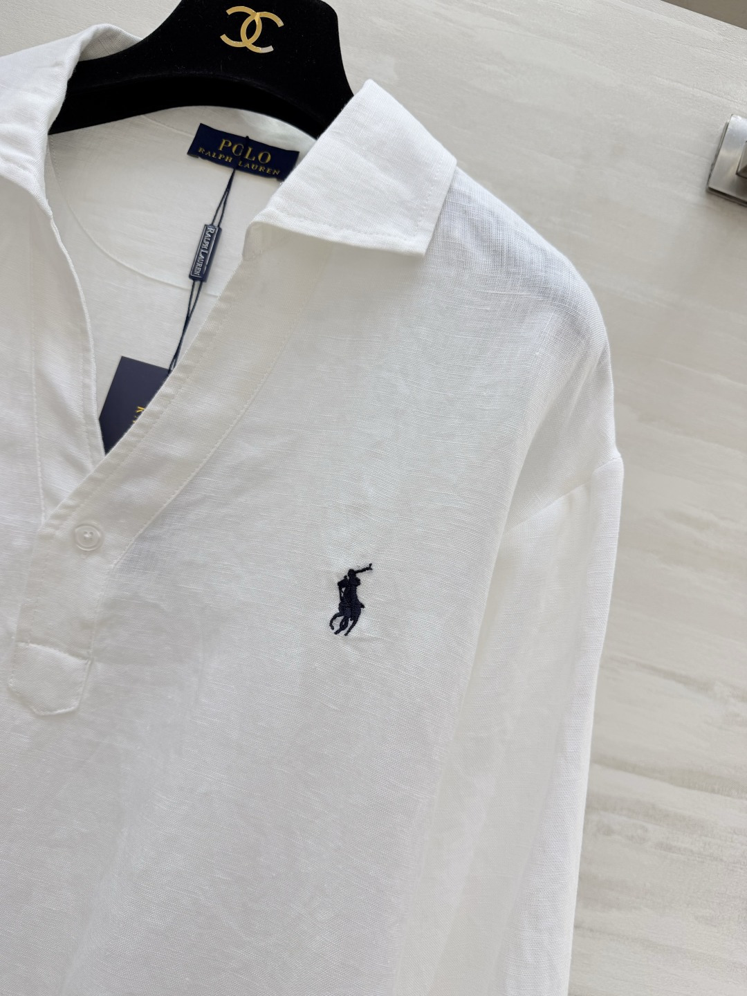 #Ralph Laure♡²⁶☁️ 经典POLO亚麻翻领长袖上衣 永不过时的轻奢松弛感穿搭天花板 清爽透