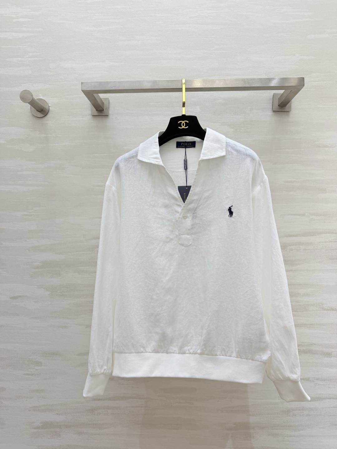 #Ralph Laure♡²⁶☁️ 经典POLO亚麻翻领长袖上衣 永不过时的轻奢松弛感穿搭天花板 清爽透