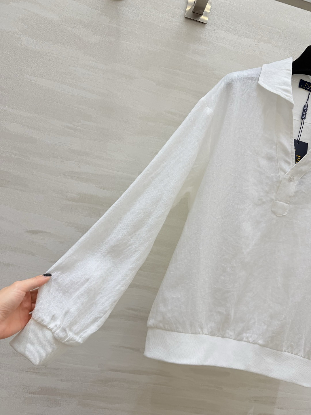 #Ralph Laure♡²⁶☁️ 经典POLO亚麻翻领长袖上衣 永不过时的轻奢松弛感穿搭天花板 清爽透