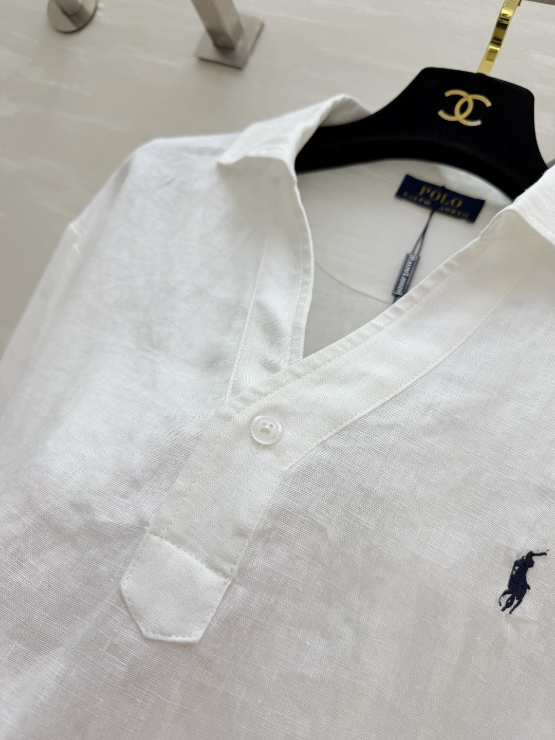 #Ralph Laure♡²⁶☁️ 经典POLO亚麻翻领长袖上衣 永不过时的轻奢松弛感穿搭天花板 清爽透