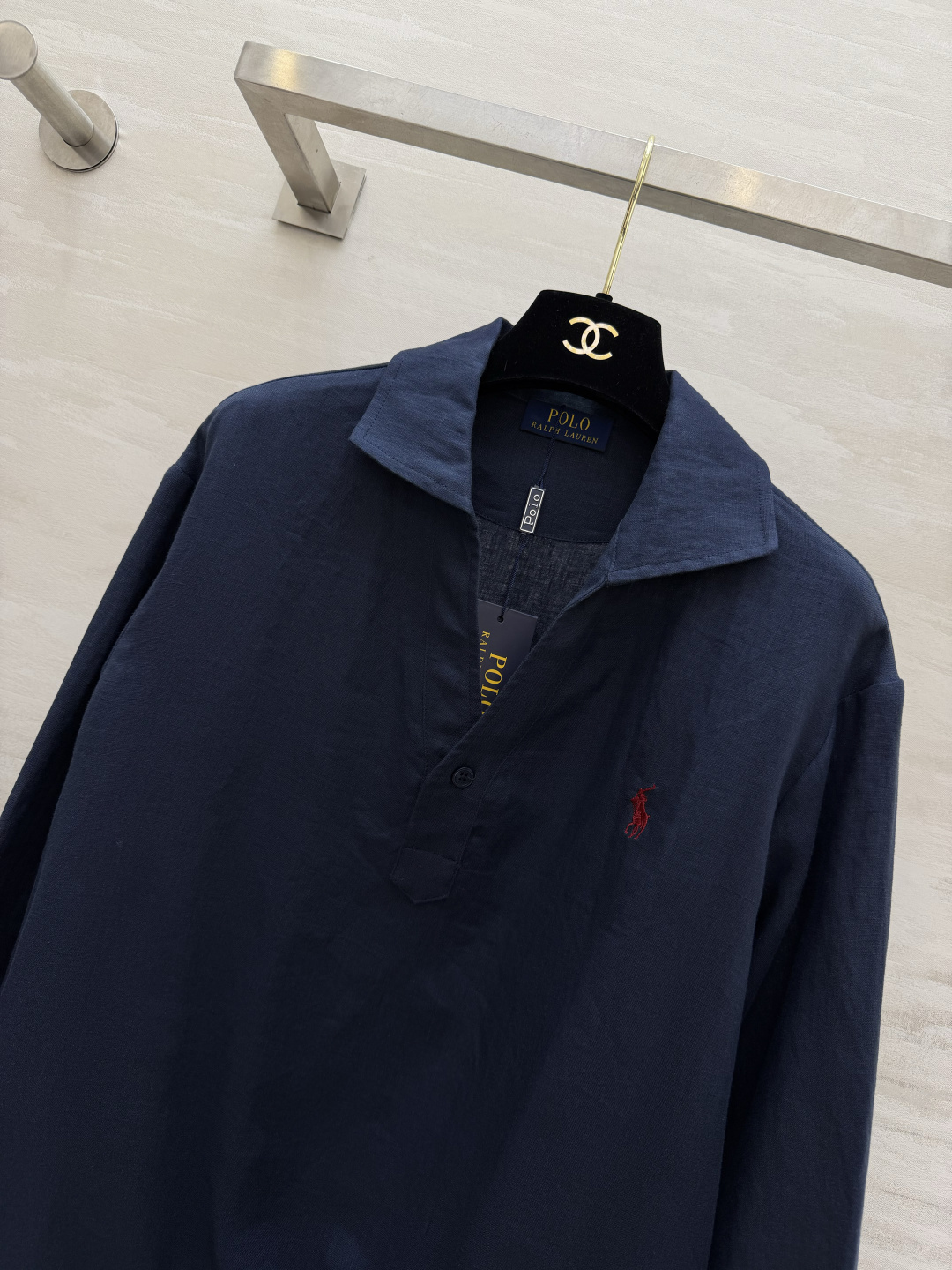 #Ralph Laure♡²⁶☁️ 经典POLO亚麻翻领长袖上衣 永不过时的轻奢松弛感穿搭天花板 清爽透