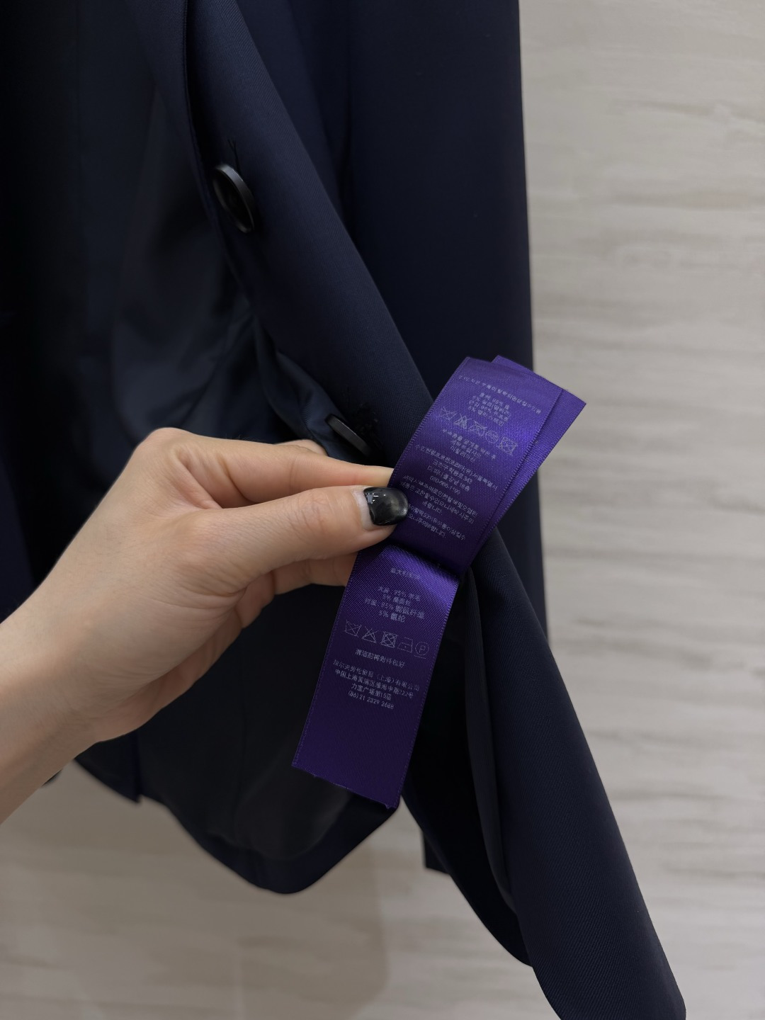 #Ralph Lauren♡拉夫劳伦女装²⁶修身版单排扣弹力西装外套 丝毛质地 原版开发立体剪裁版型 高