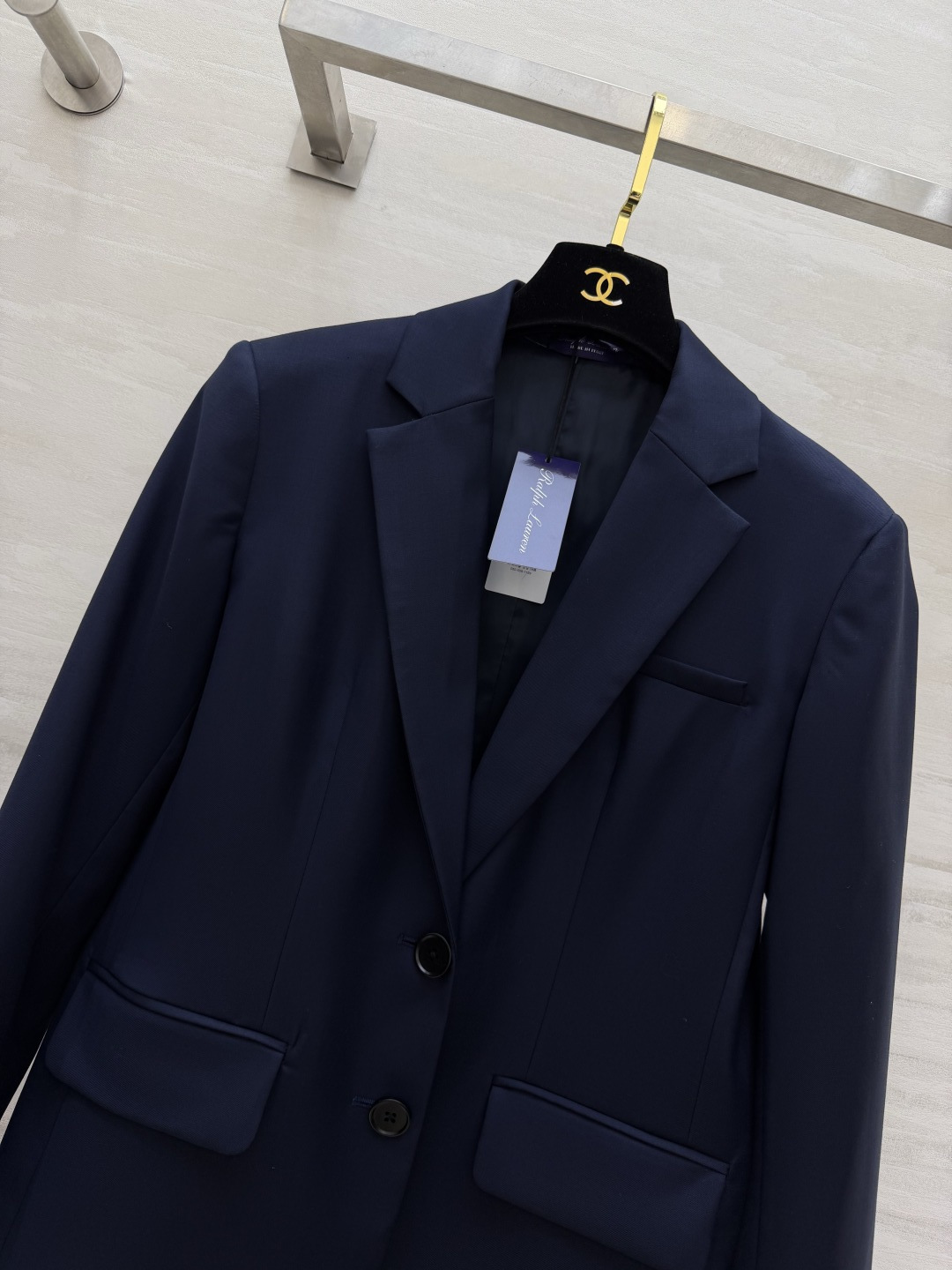 #Ralph Lauren♡拉夫劳伦女装²⁶修身版单排扣弹力西装外套 丝毛质地 原版开发立体剪裁版型 高