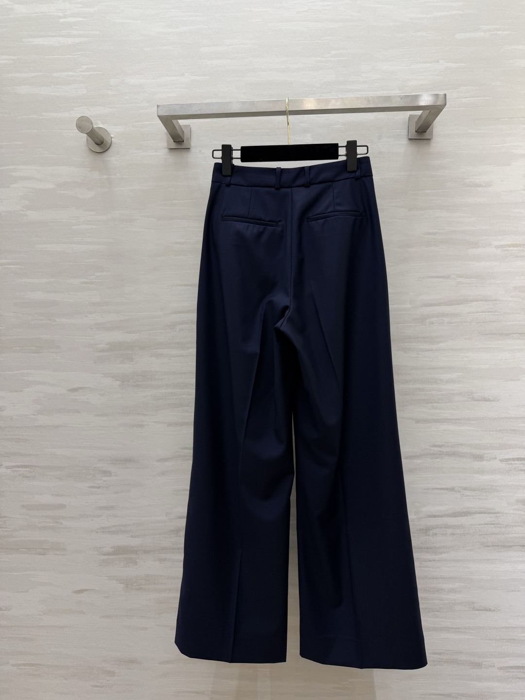 Ralph Laure♡²⁶紫标系列 藏青高阶垂感阔腿西裤💙高腰线双褶裥设计 利落优化腰腹线条 瞬间拉长