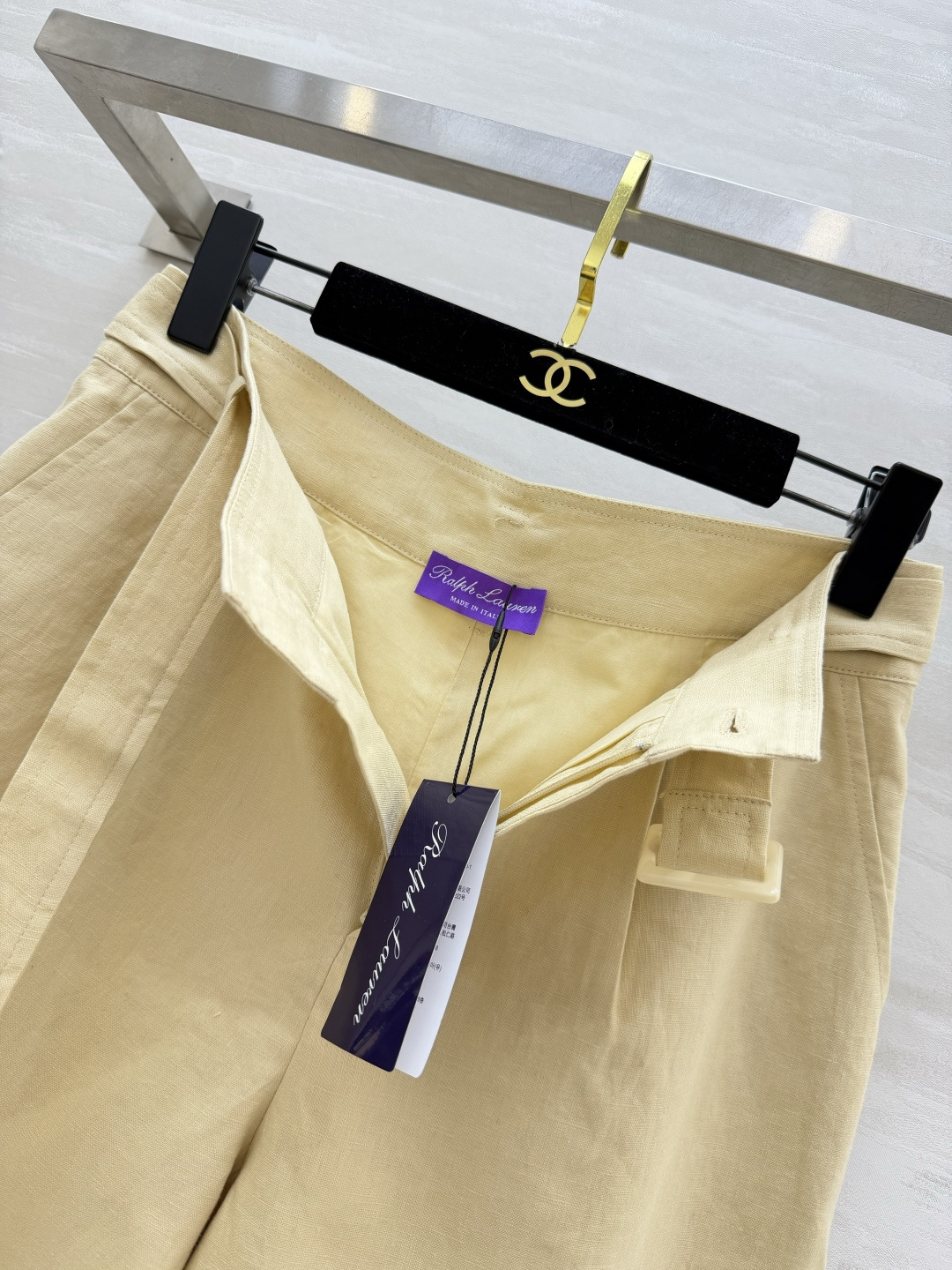 Ralph Laure♡🌼高腰亚麻阔腿短裤 夏日清爽穿搭的万能王牌单品 温柔色调 干净又高级 自带可拆卸