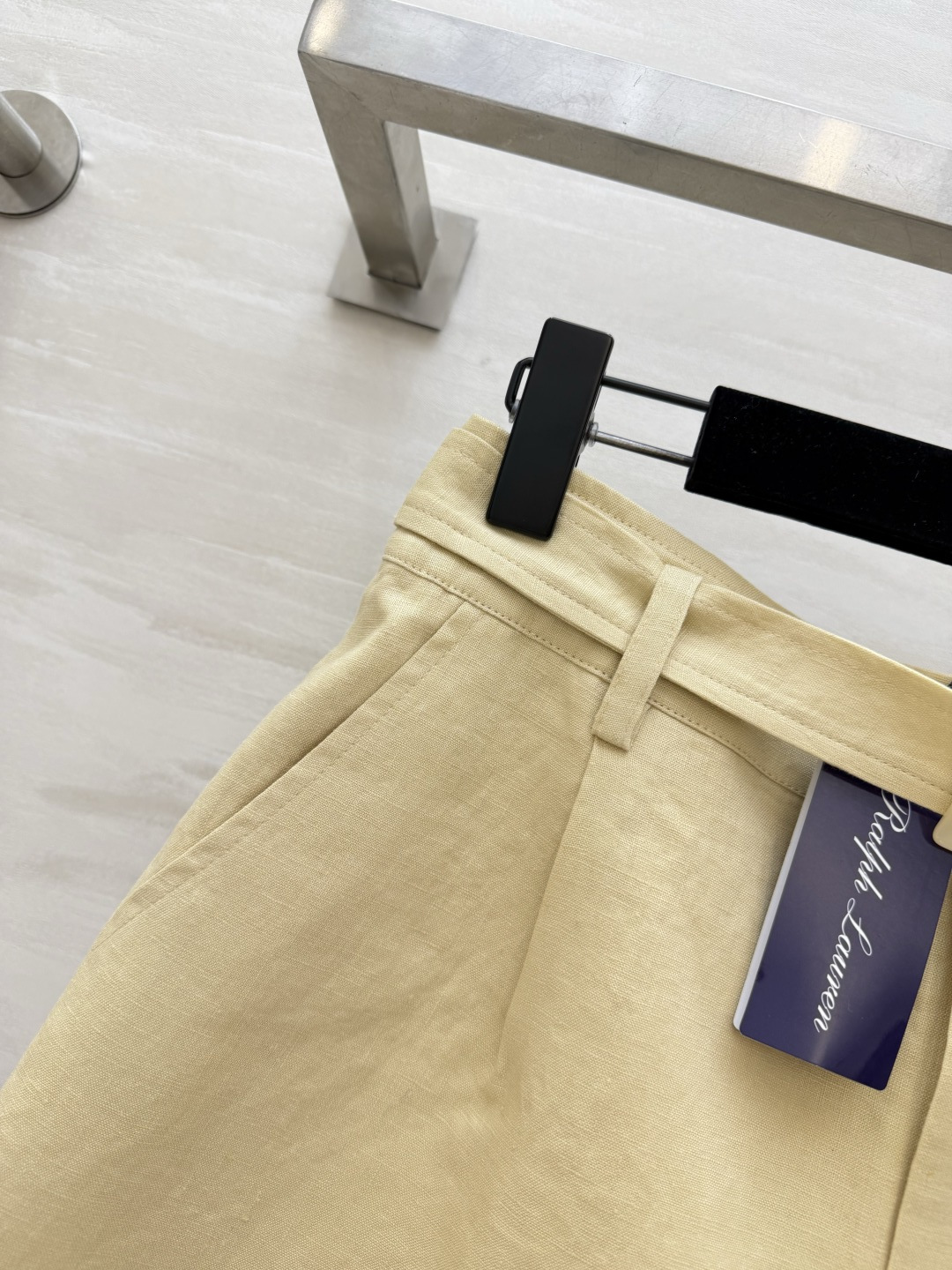 Ralph Laure♡🌼高腰亚麻阔腿短裤 夏日清爽穿搭的万能王牌单品 温柔色调 干净又高级 自带可拆卸