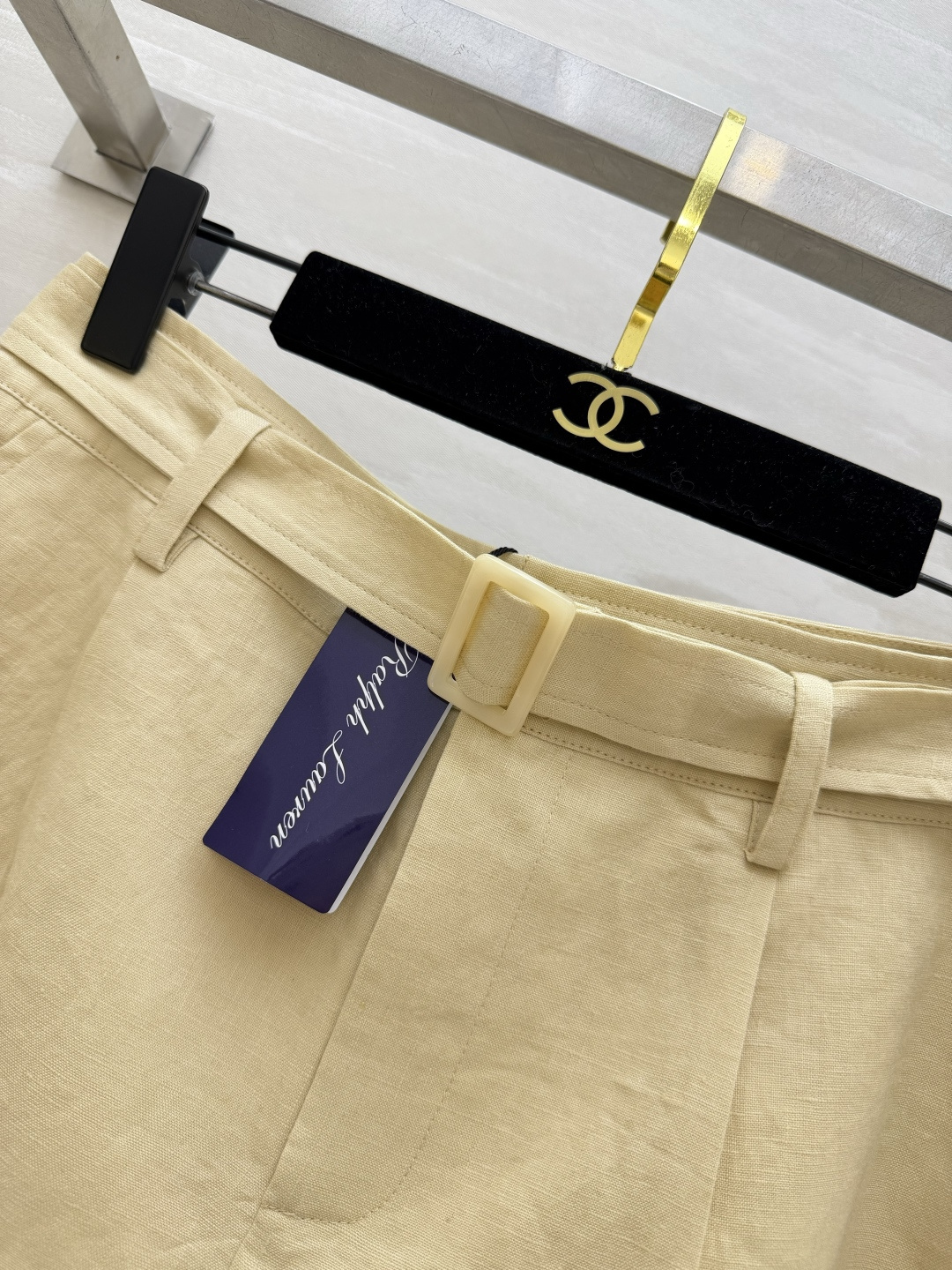 Ralph Laure♡🌼高腰亚麻阔腿短裤 夏日清爽穿搭的万能王牌单品 温柔色调 干净又高级 自带可拆卸