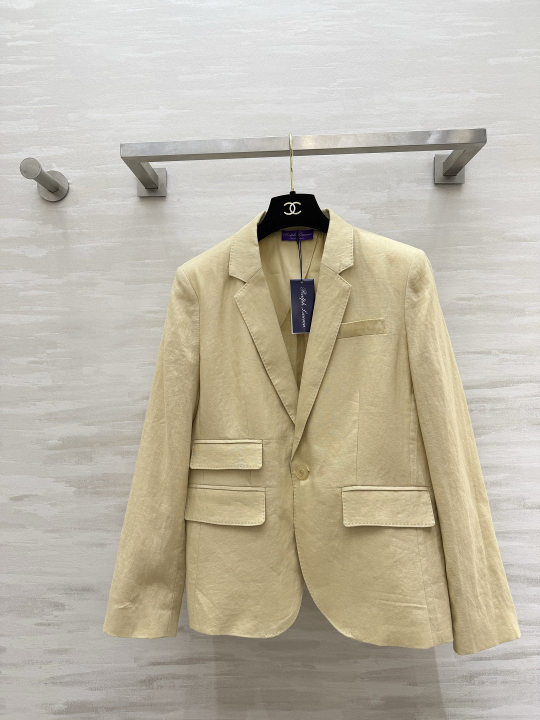 Ralph Laure♡²⁶亚麻西装 慵懒高级通勤感💛衣柜必入的松弛系气质西装 温柔治愈浅米黄调 干净又