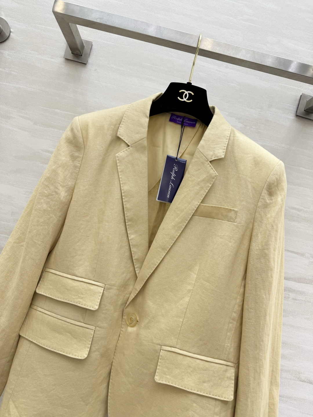 Ralph Laure♡²⁶亚麻西装 慵懒高级通勤感💛衣柜必入的松弛系气质西装 温柔治愈浅米黄调 干净又