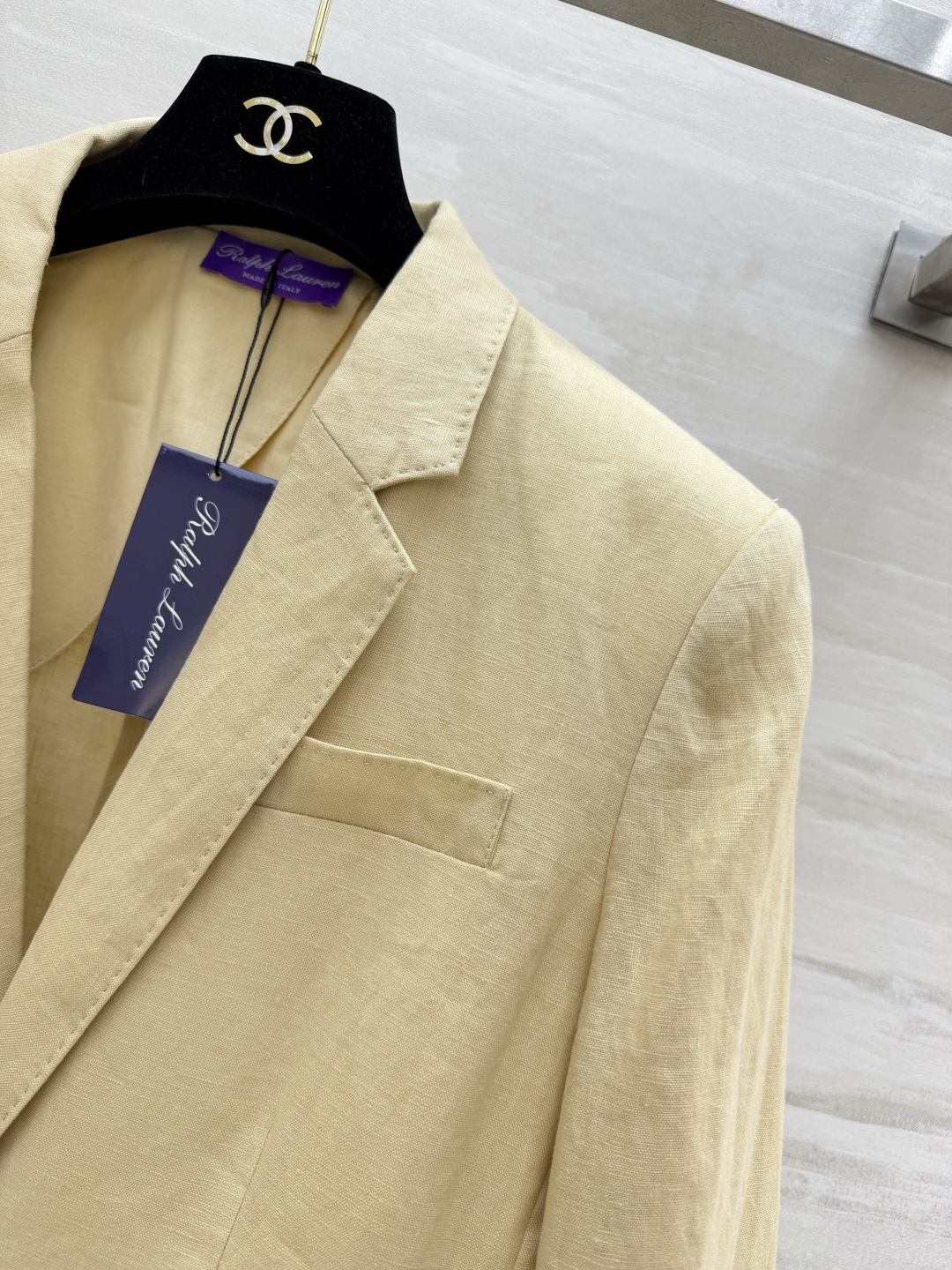Ralph Laure♡²⁶亚麻西装 慵懒高级通勤感💛衣柜必入的松弛系气质西装 温柔治愈浅米黄调 干净又