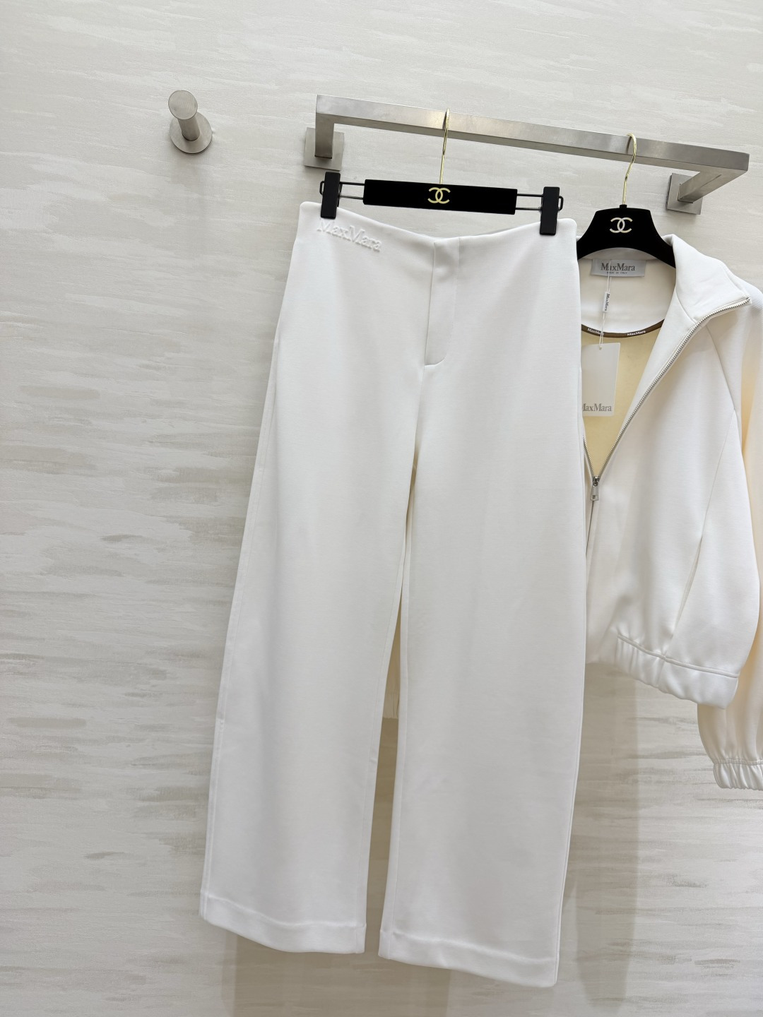 🤍Maxmar♡²⁶极简休闲套装 永远为极简高级感心动！立领拉链宽松卫衣外套 垂感直筒长裤 软糯定制面料
