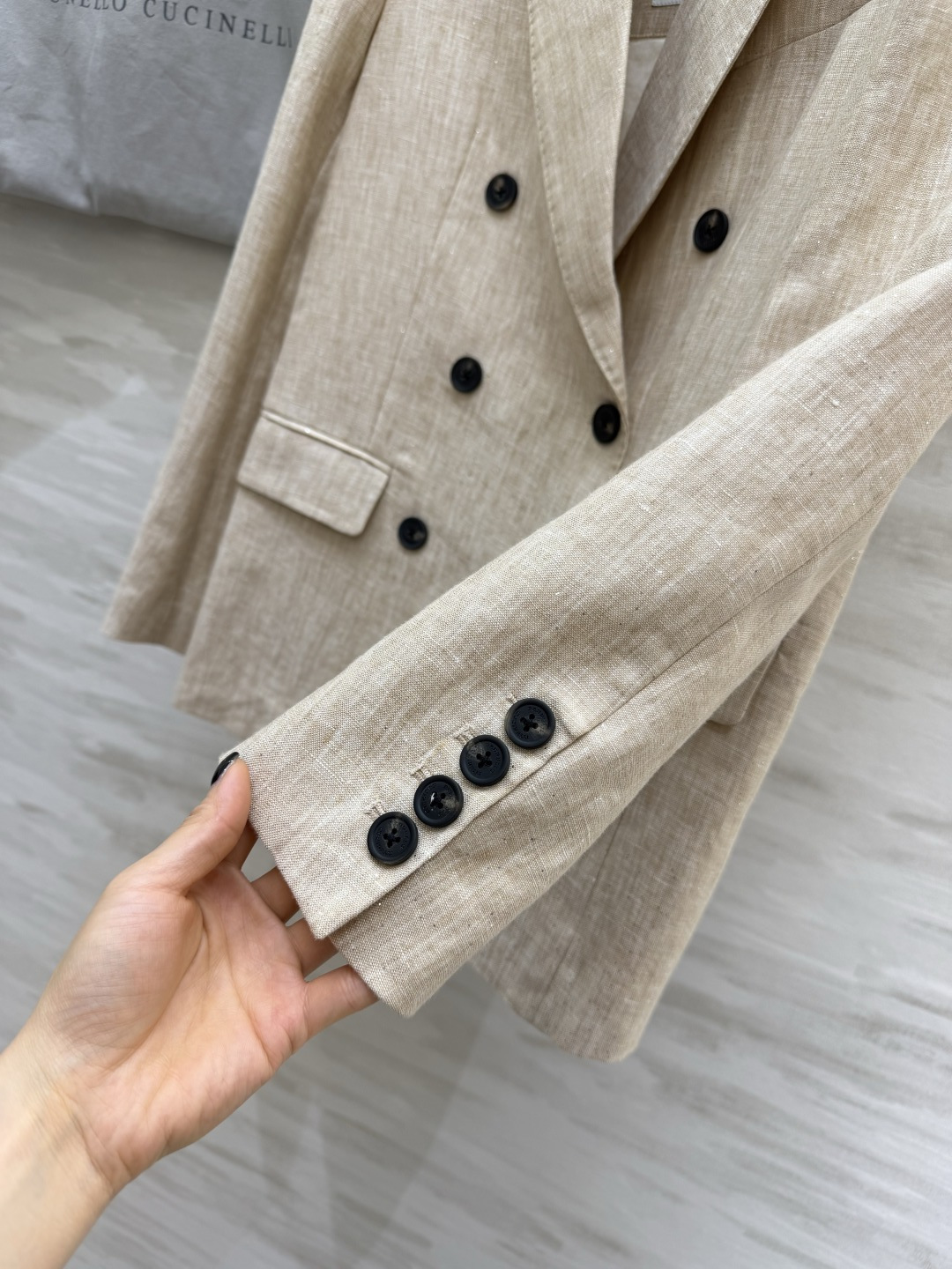 ✨Brunello Cucinell♡²⁶原生亚麻肌理 慵懒法式亚麻西装 自带高级柔光色调 天然亚麻透气