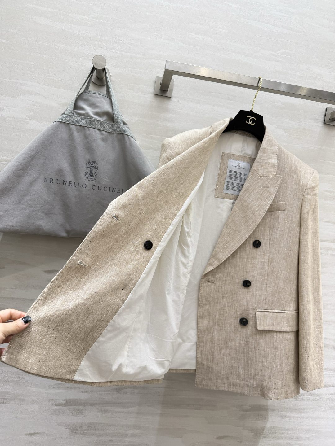 ✨Brunello Cucinell♡²⁶原生亚麻肌理 慵懒法式亚麻西装 自带高级柔光色调 天然亚麻透气