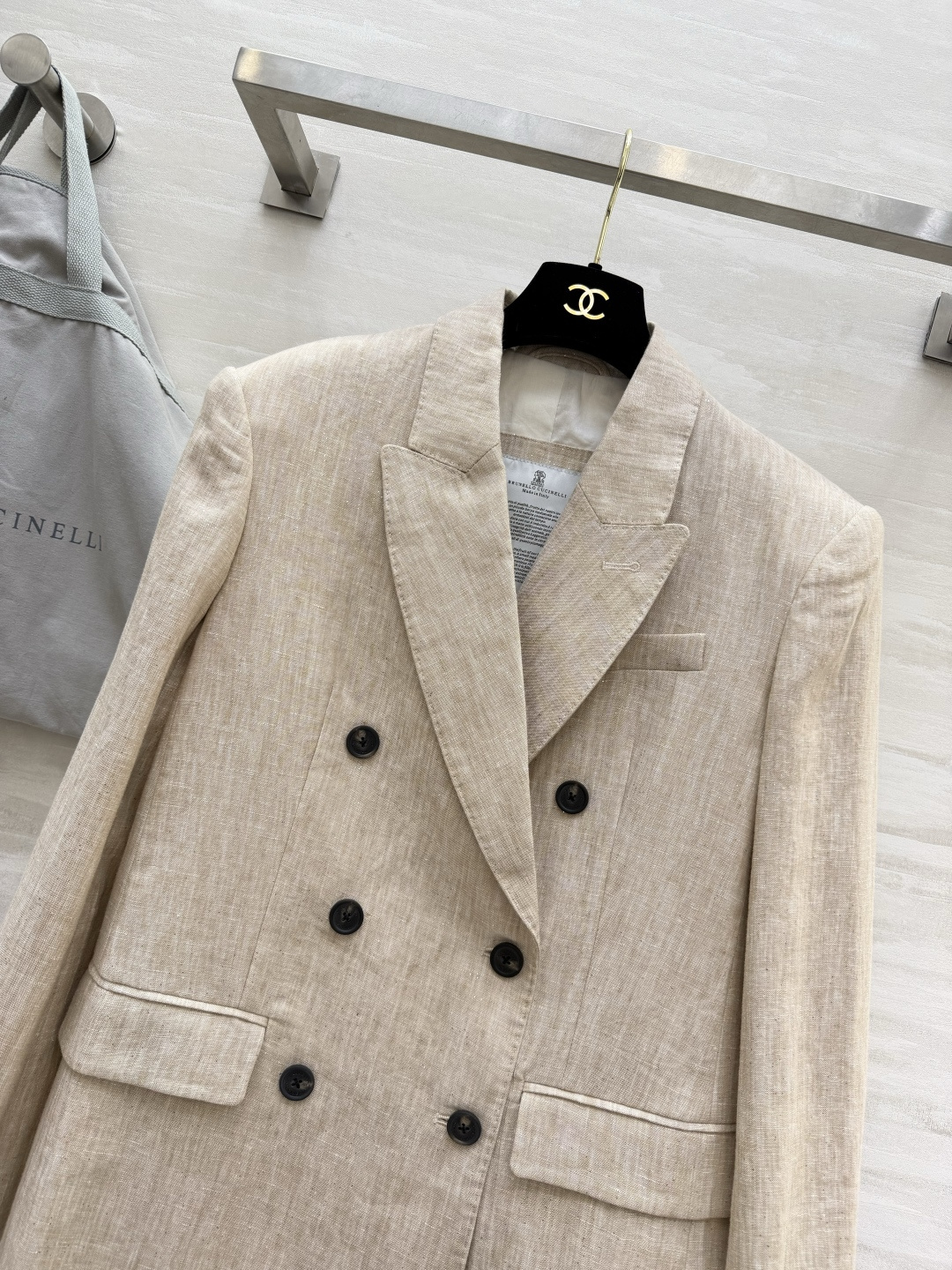 ✨Brunello Cucinell♡²⁶原生亚麻肌理 慵懒法式亚麻西装 自带高级柔光色调 天然亚麻透气