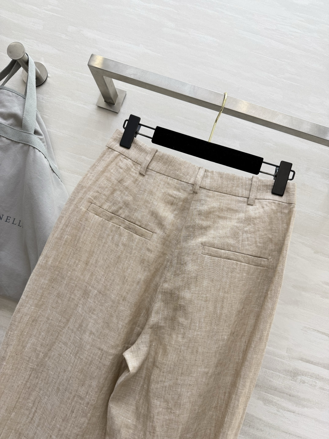 Brunello Cucinell♡²⁶本命亚麻神裤｜解锁穿搭松弛感 天然原色亚麻直筒休闲裤 自带原生亚