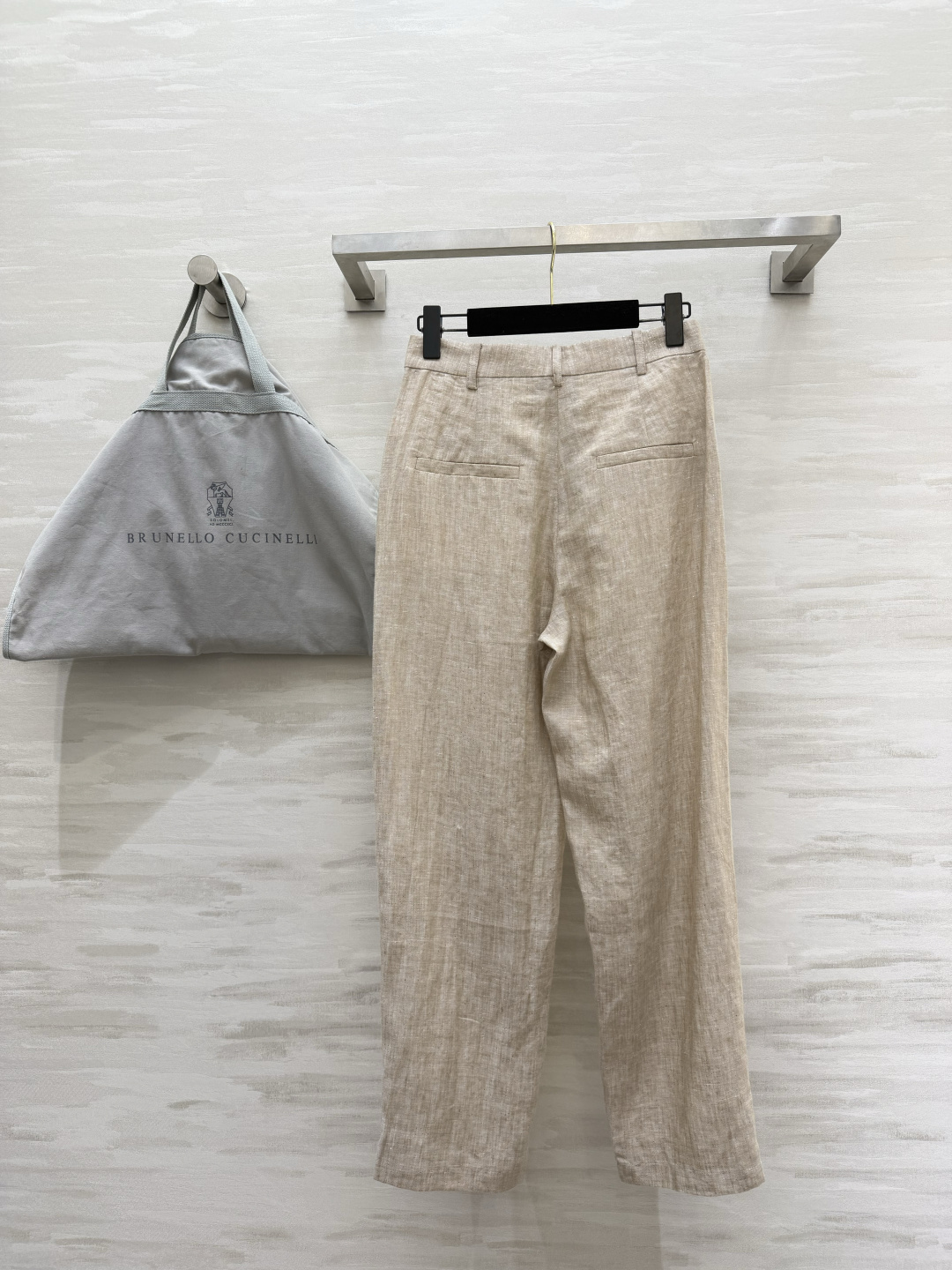 Brunello Cucinell♡²⁶本命亚麻神裤｜解锁穿搭松弛感 天然原色亚麻直筒休闲裤 自带原生亚