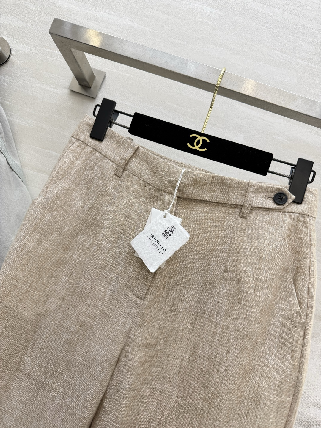Brunello Cucinell♡²⁶本命亚麻神裤｜解锁穿搭松弛感 天然原色亚麻直筒休闲裤 自带原生亚