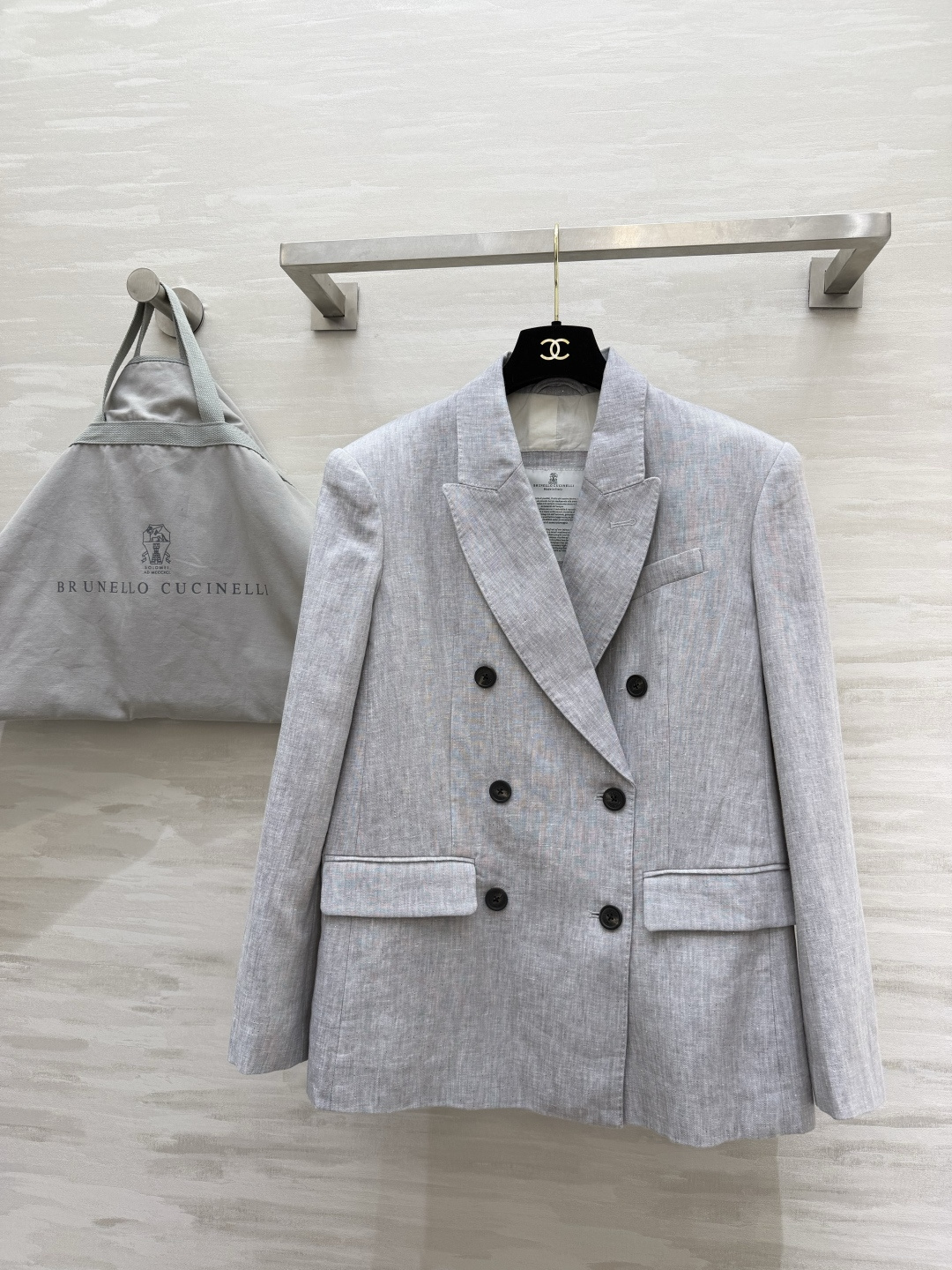 ✨Brunello Cucinell♡²⁶原生亚麻肌理 慵懒法式亚麻西装 自带高级柔光色调 天然亚麻透气