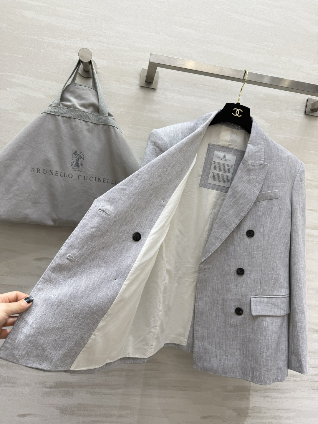 ✨Brunello Cucinell♡²⁶原生亚麻肌理 慵懒法式亚麻西装 自带高级柔光色调 天然亚麻透气