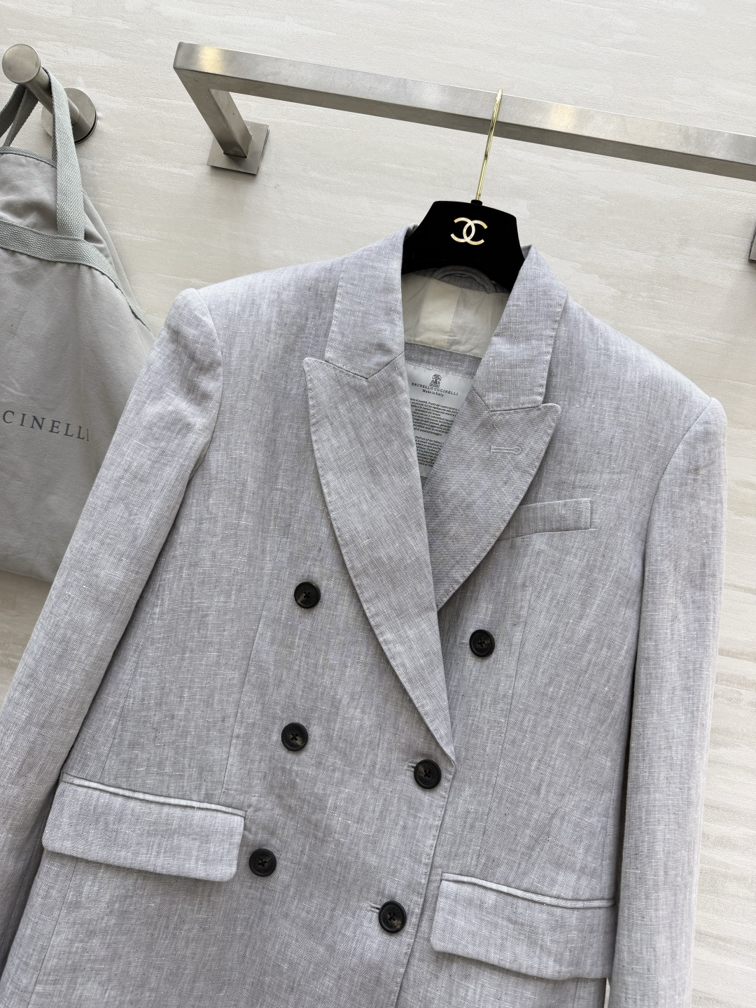 ✨Brunello Cucinell♡²⁶原生亚麻肌理 慵懒法式亚麻西装 自带高级柔光色调 天然亚麻透气