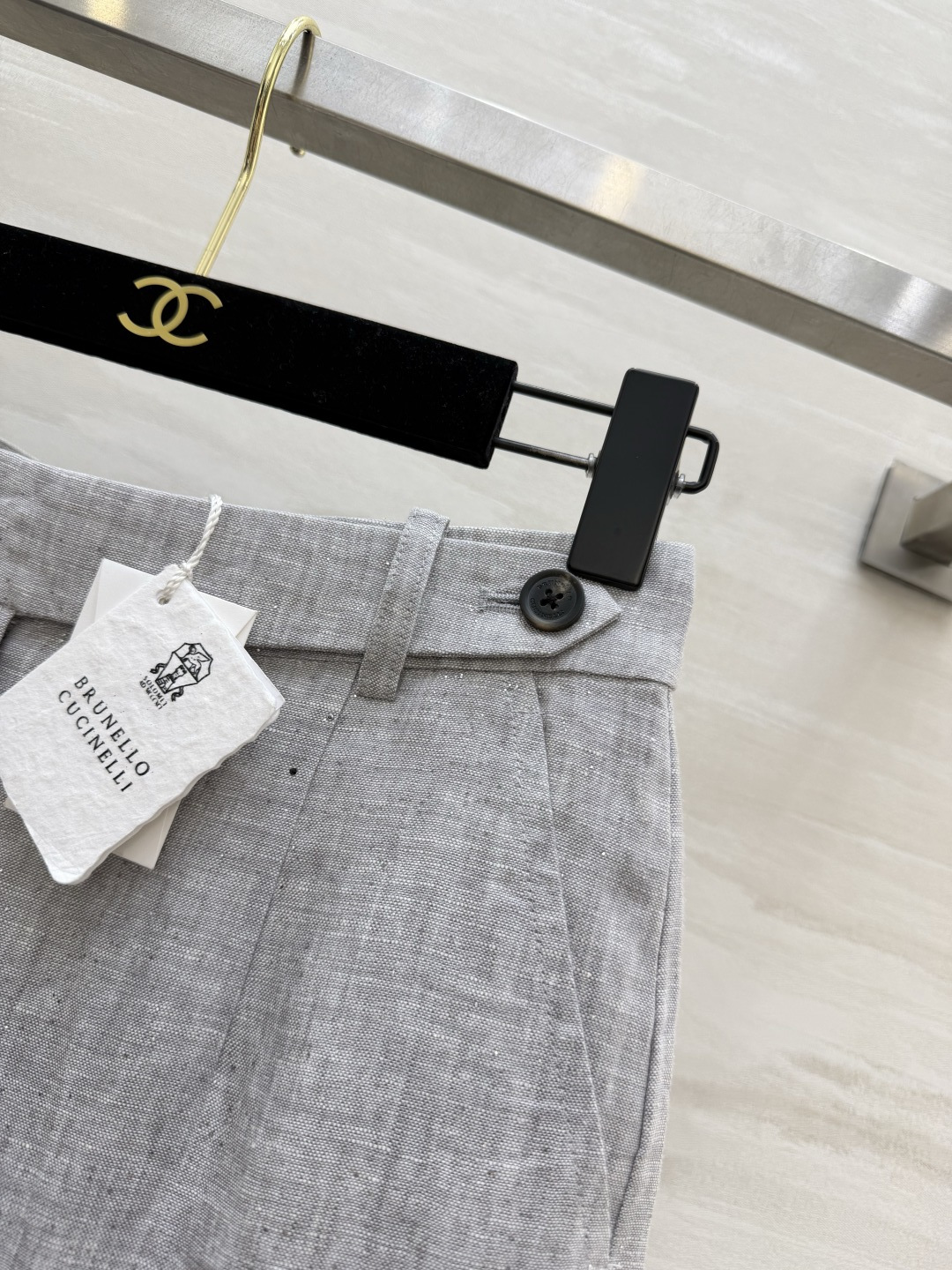 Brunello Cucinell♡²⁶本命亚麻神裤｜解锁穿搭松弛感 天然原色亚麻直筒休闲裤 自带原生亚