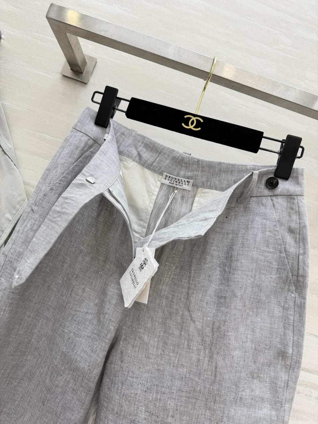 Brunello Cucinell♡²⁶本命亚麻神裤｜解锁穿搭松弛感 天然原色亚麻直筒休闲裤 自带原生亚