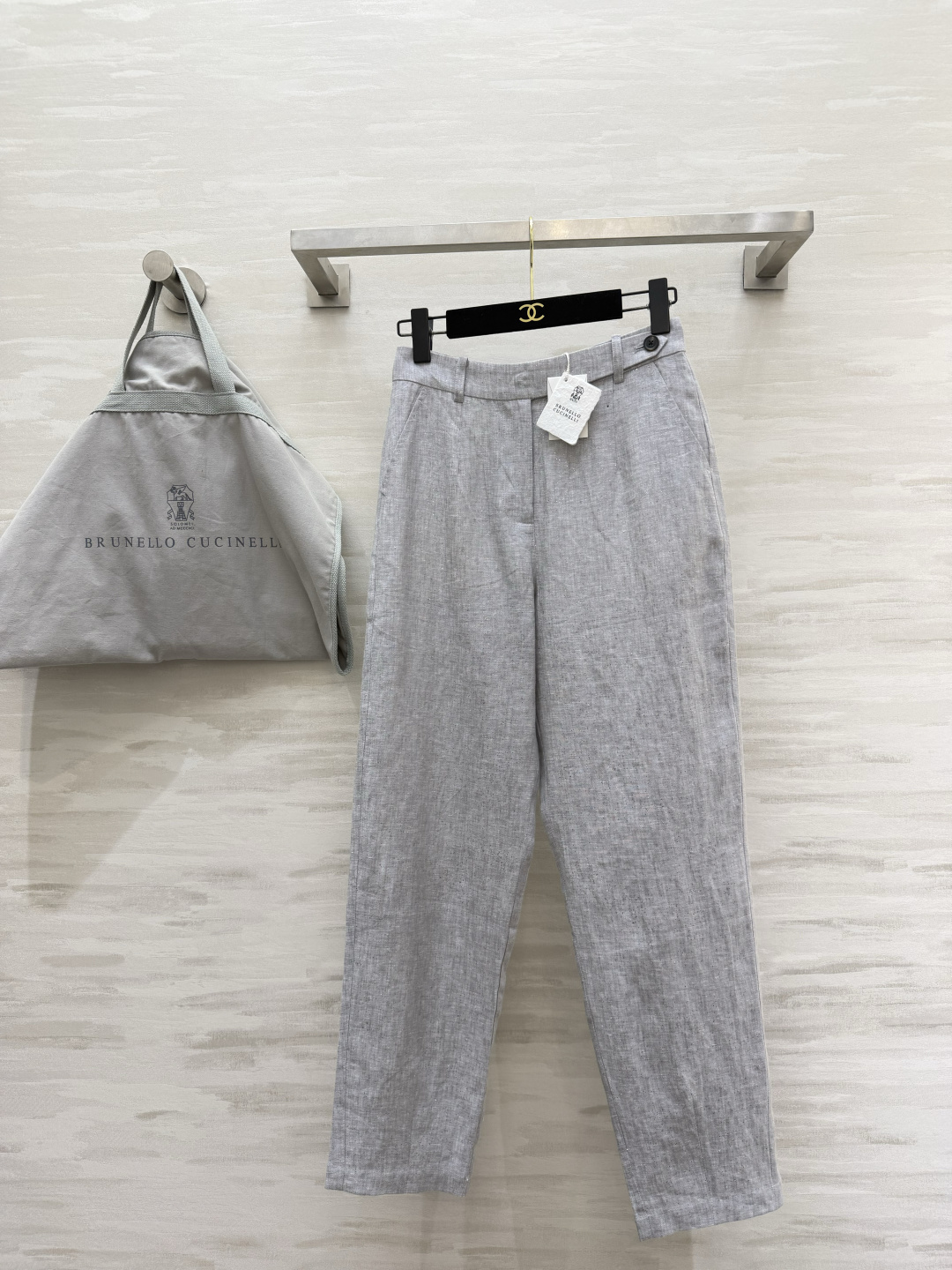 Brunello Cucinell♡²⁶本命亚麻神裤｜解锁穿搭松弛感 天然原色亚麻直筒休闲裤 自带原生亚