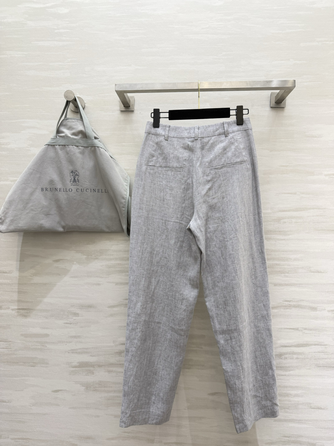 Brunello Cucinell♡²⁶本命亚麻神裤｜解锁穿搭松弛感 天然原色亚麻直筒休闲裤 自带原生亚