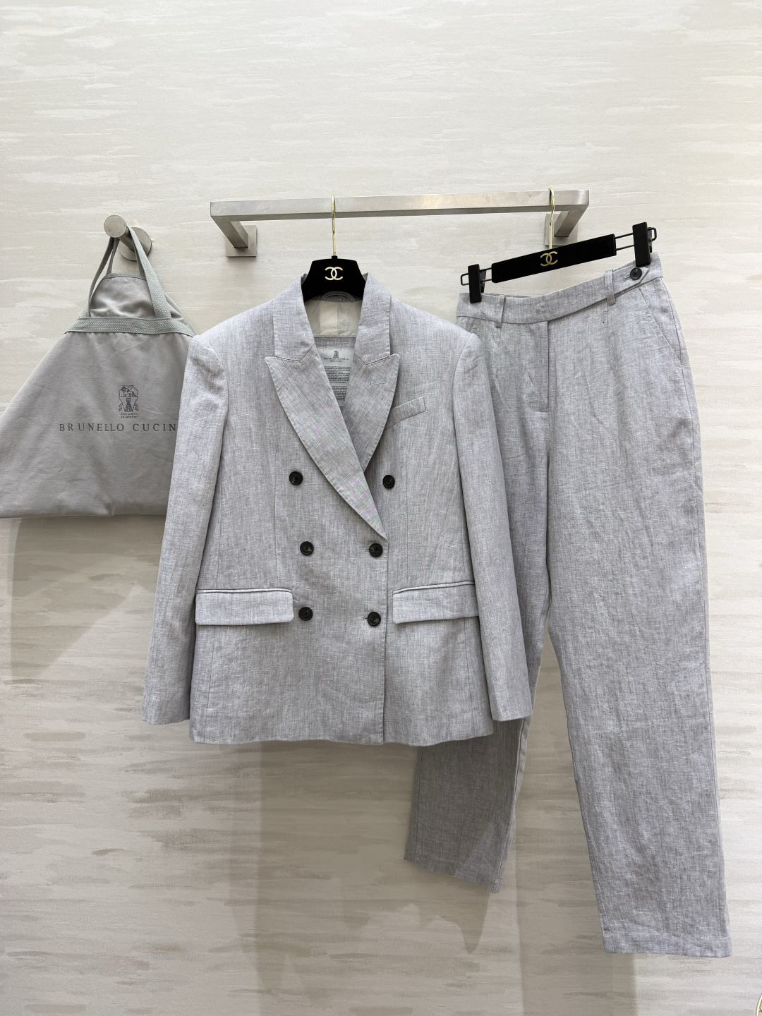 Brunello Cucinell♡²⁶本命亚麻神裤｜解锁穿搭松弛感 天然原色亚麻直筒休闲裤 自带原生亚