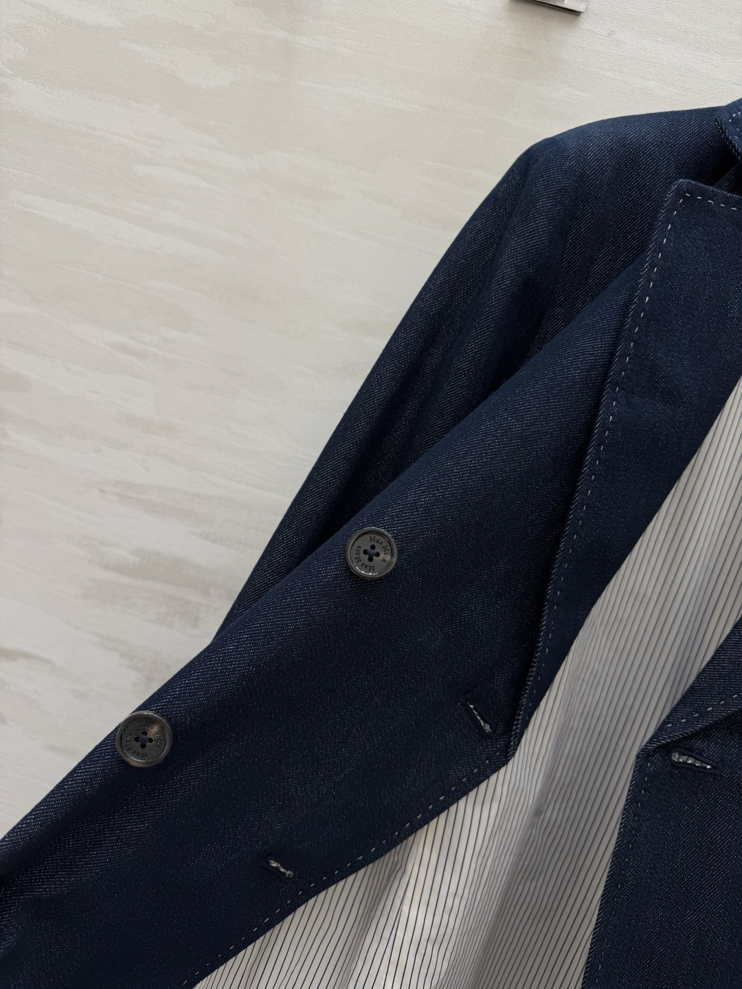 #Maxmar♡²⁶牛仔双排扣西装🤠 复古原牛深蓝 经典永不过时 利落廓形上身又A又飒 兼顾干练与随性 