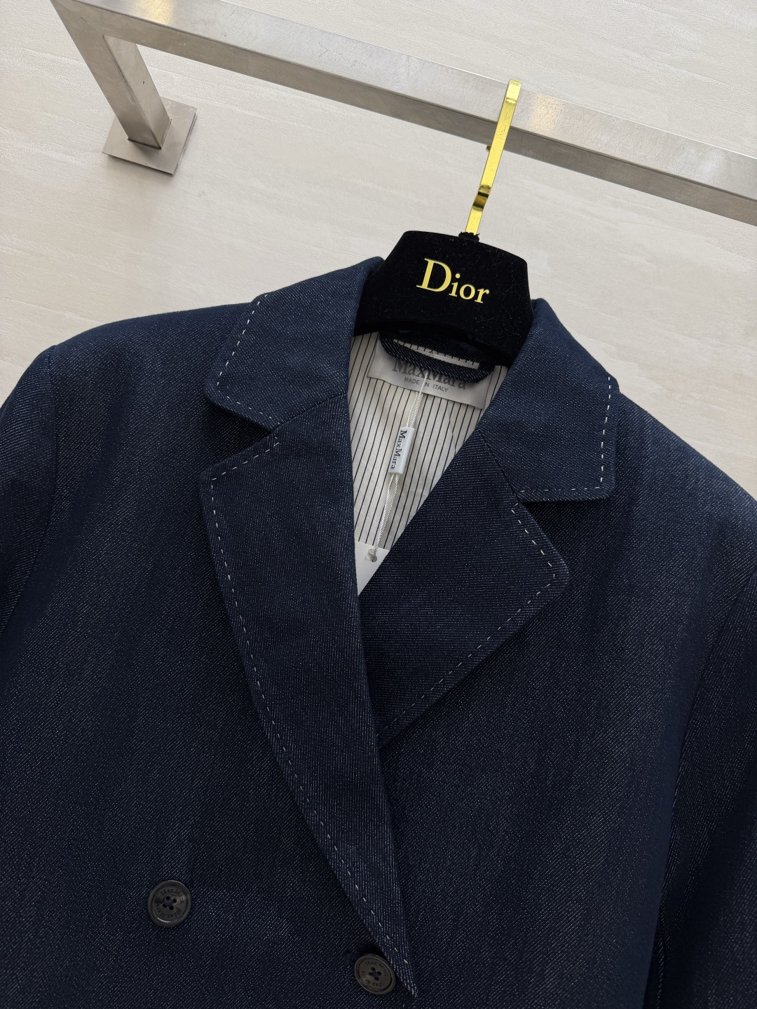 #Maxmar♡²⁶牛仔双排扣西装🤠 复古原牛深蓝 经典永不过时 利落廓形上身又A又飒 兼顾干练与随性 