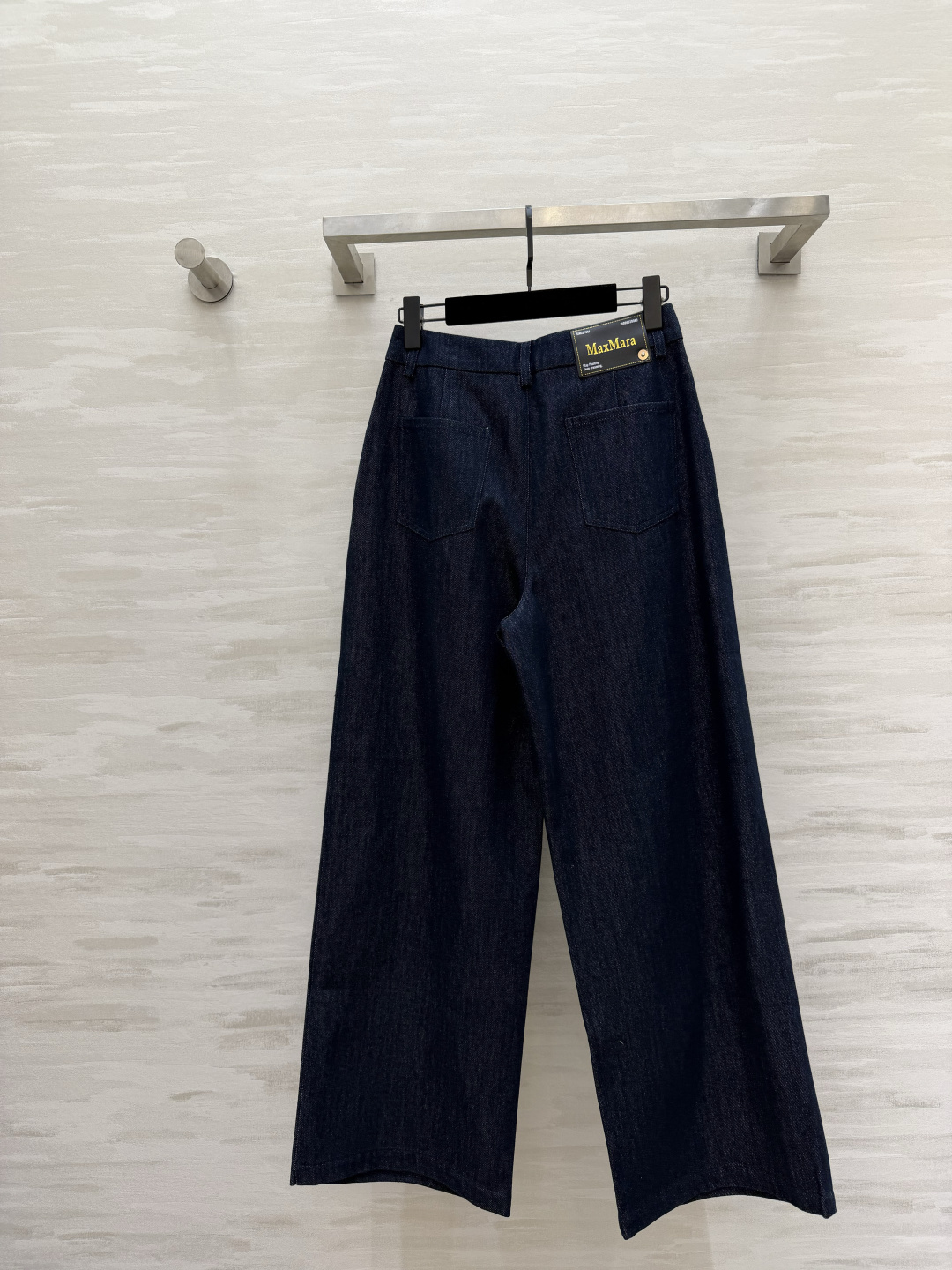 #Maxmar♡²⁶封神原色牛仔阔腿裤 永远经典 藏青原牛色 高级感直接拉满 高腰打褶腰头设计 悄悄拉高