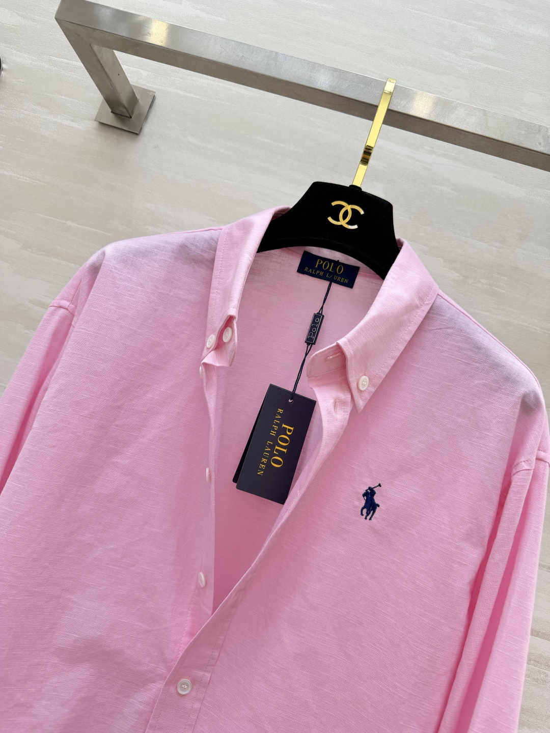 #POLO²⁶新款 战马刺绣🪡棉麻衬衫 衣橱万能刚需款 经典永不过时✨三个温柔显白配色：干净白｜元气粉｜