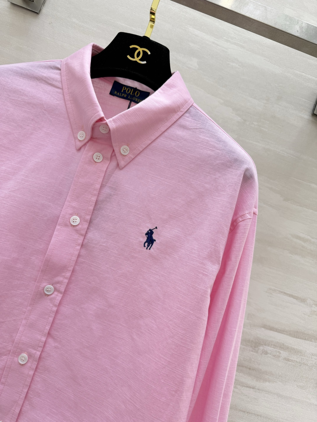 #POLO²⁶新款 战马刺绣🪡棉麻衬衫 衣橱万能刚需款 经典永不过时✨三个温柔显白配色：干净白｜元气粉｜