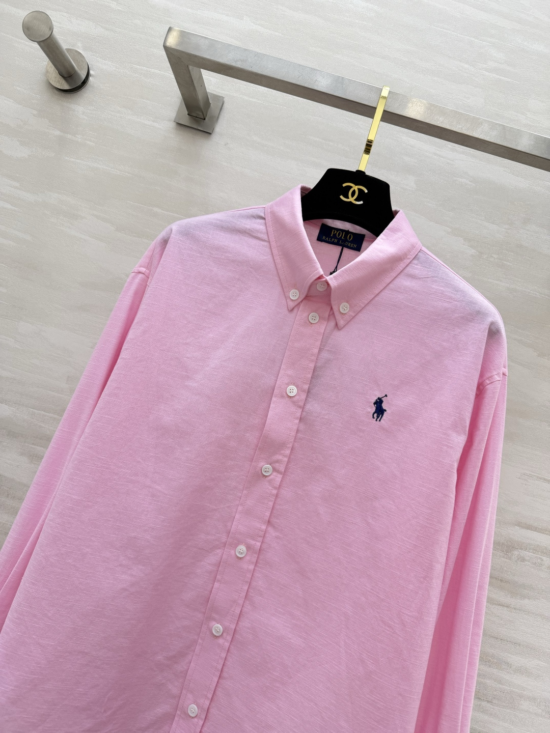 #POLO²⁶新款 战马刺绣🪡棉麻衬衫 衣橱万能刚需款 经典永不过时✨三个温柔显白配色：干净白｜元气粉｜
