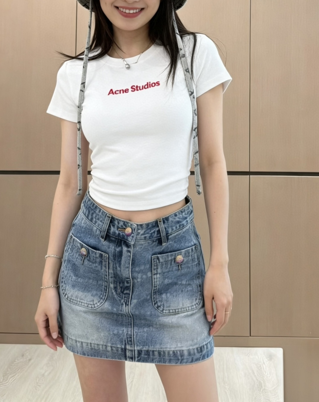 #ACNE²⁶刺绣🪡字母logoT恤 经典三色 纯净白｜高级灰｜百搭黑 简约小字母刺绣点缀 低调又有细节