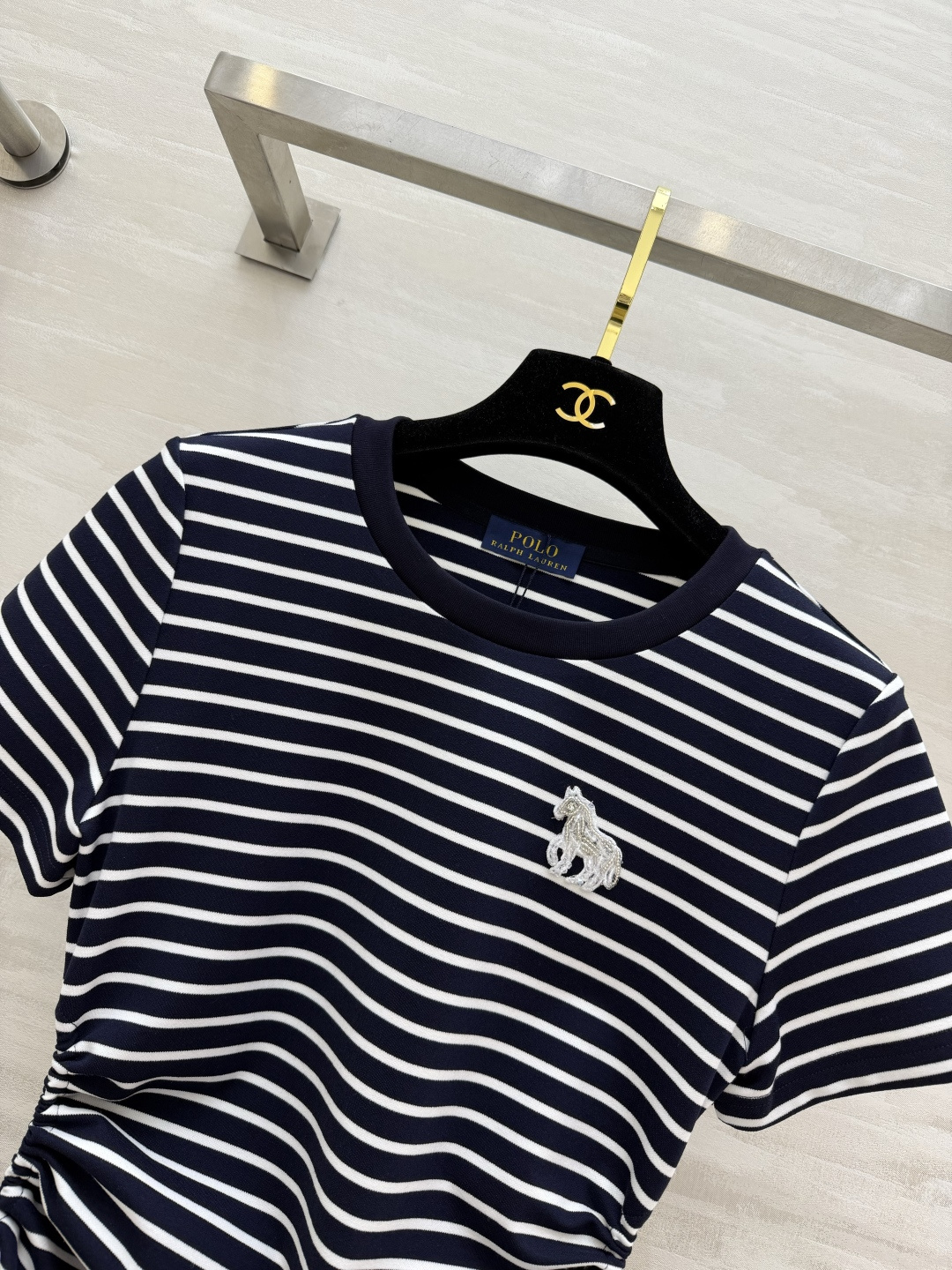 POLO²⁶经典抽绳收腰连衣裙 四色齐发｜白条纹/藏青条纹/麻灰/藏青✨ 柔软亲肤面料 上身透气不闷汗 